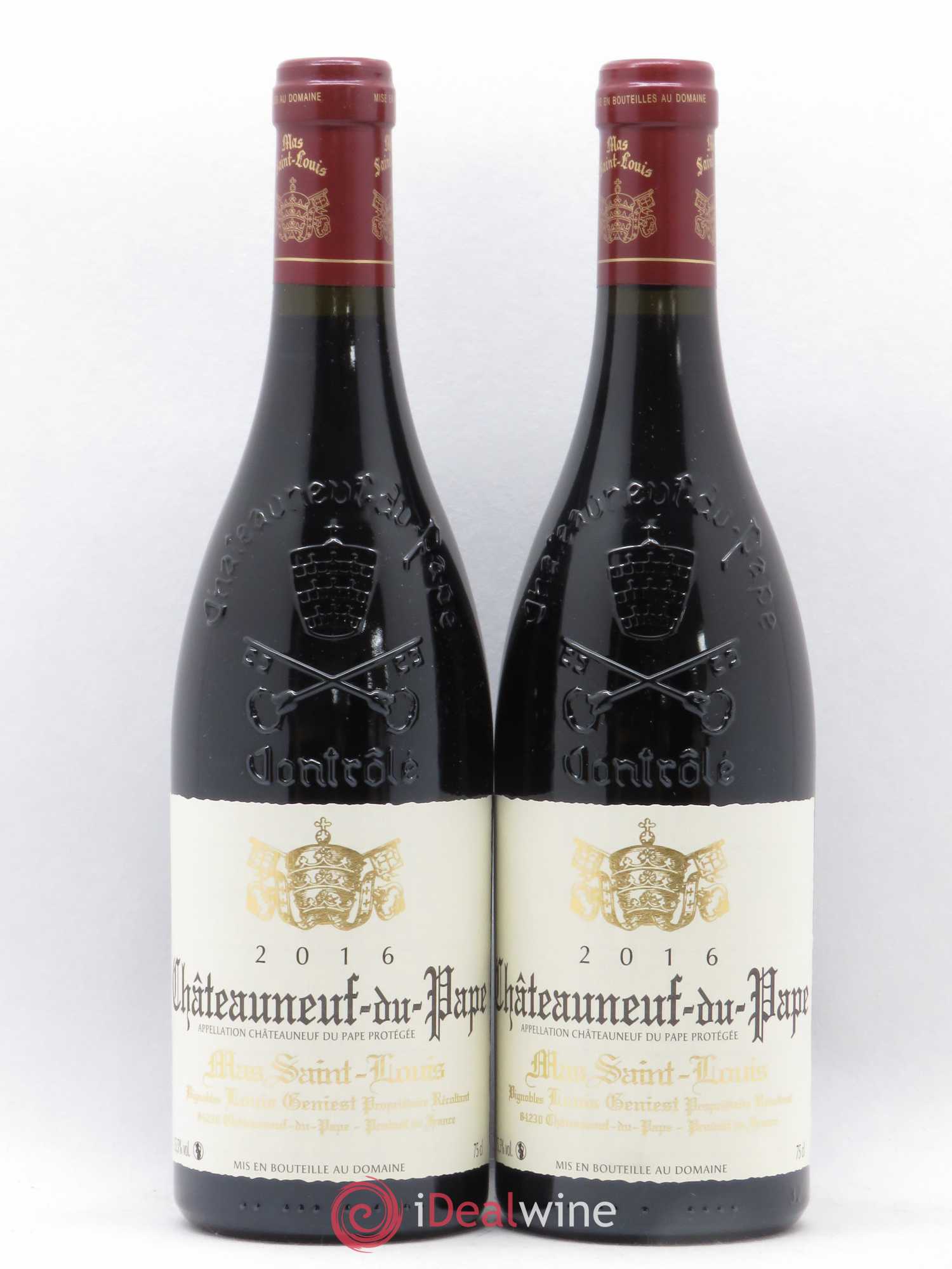 Châteauneuf-du-Pape Tradition Mas Saint-Louis (sans prix de réserve) 2016 - Lot de 2 bouteilles - 0