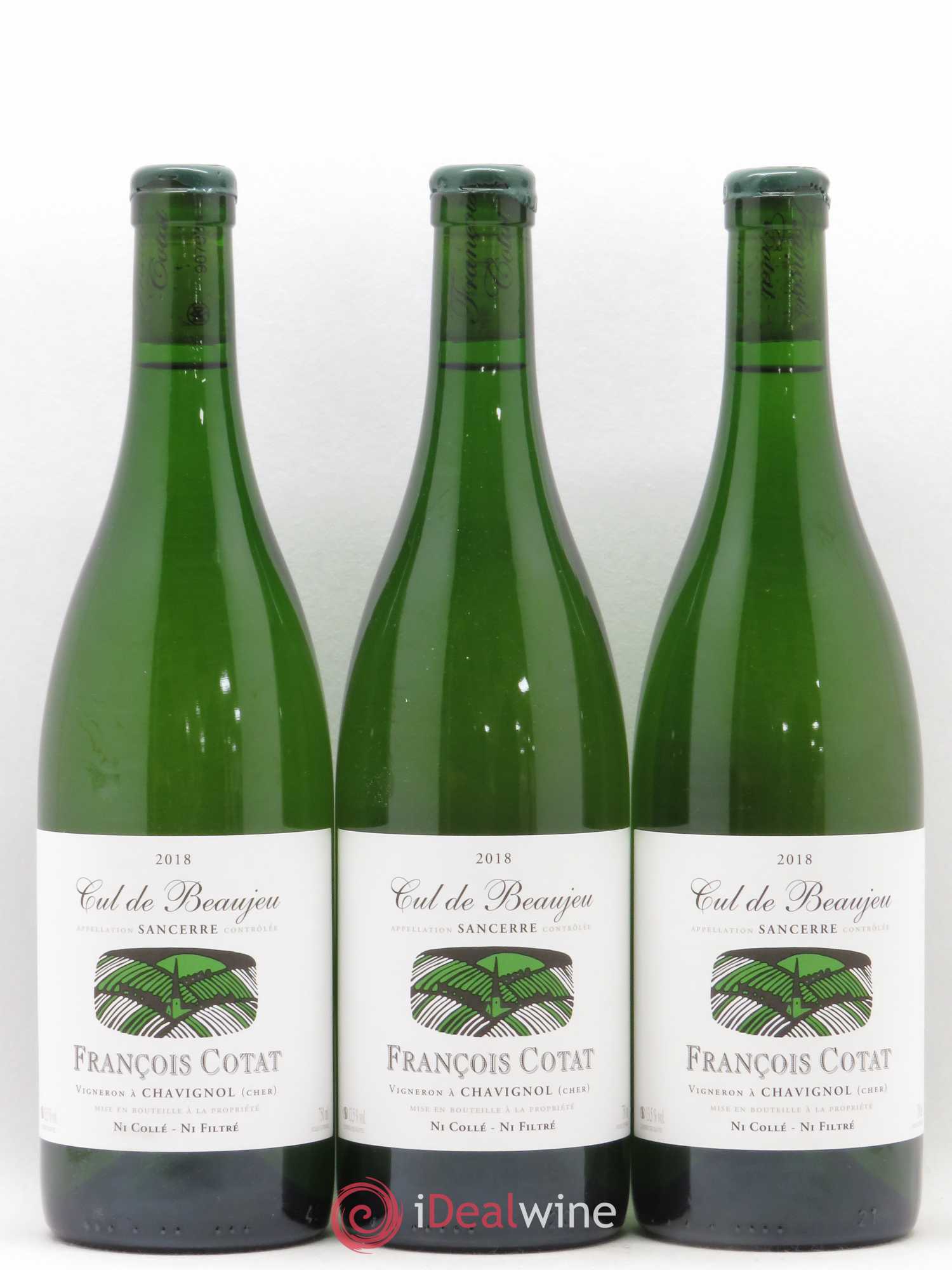 Sancerre Les Culs de Beaujeu François Cotat 2018 - Lot de 3 bouteilles - 0