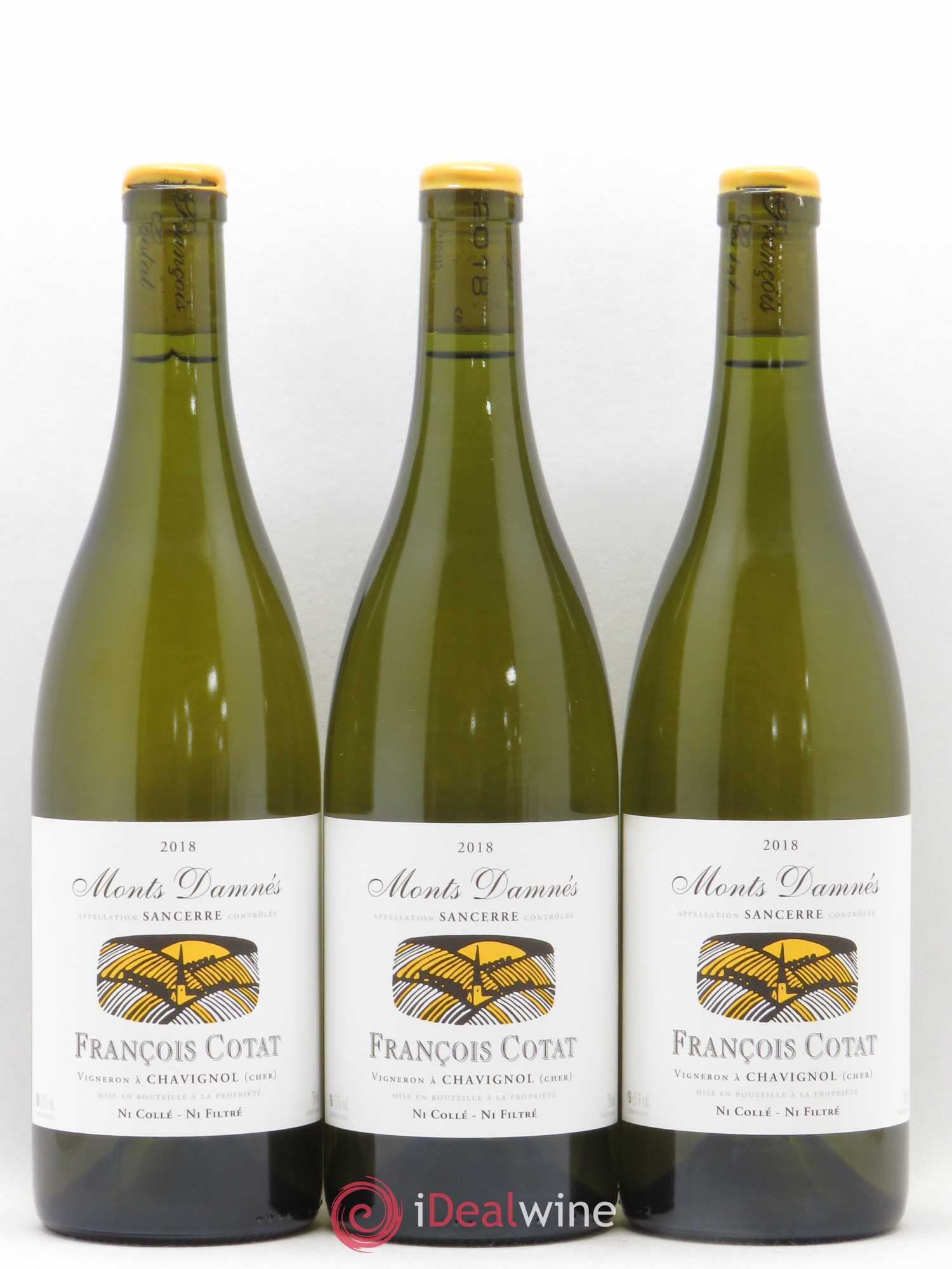 Sancerre Les Monts Damnés François Cotat 2018 - Lot de 3 bouteilles - 0