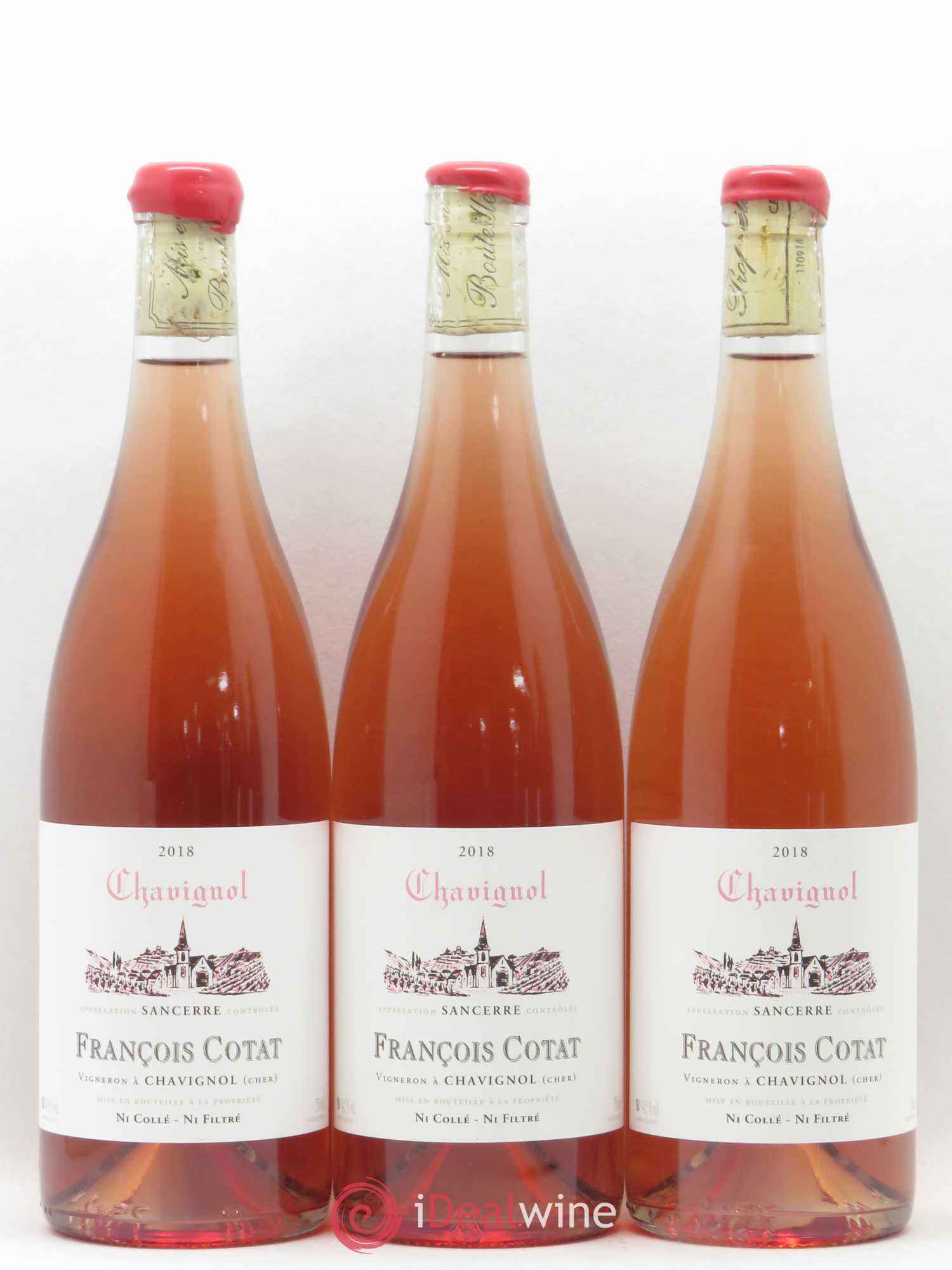 Sancerre François Cotat Chavignol (sans prix de réserve) 2018 - Posten von 3 Flaschen - 0