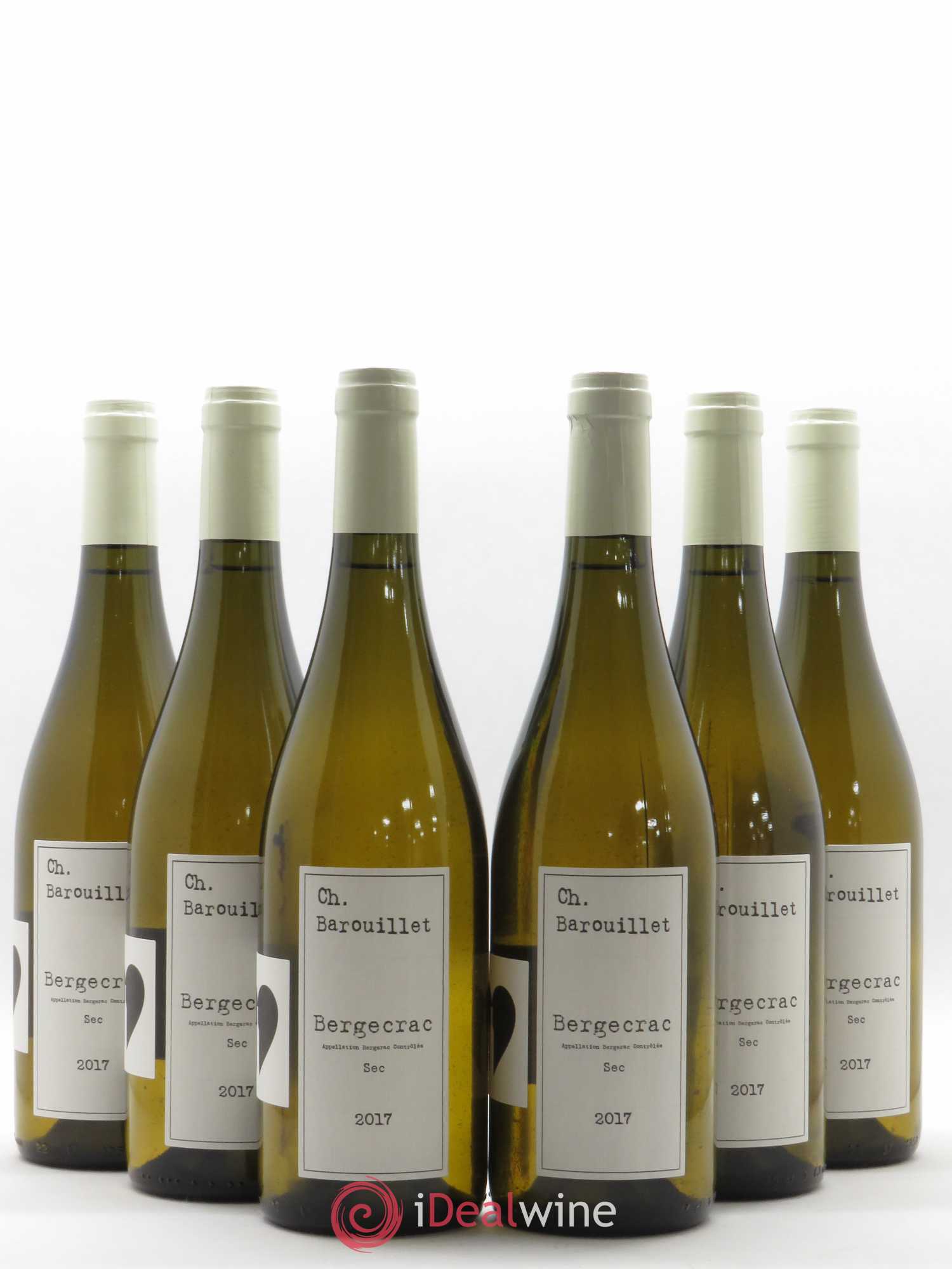 Bergerac Château Barouillet (sans prix de réserve) 2017 - Posten von 6 Flaschen - 0