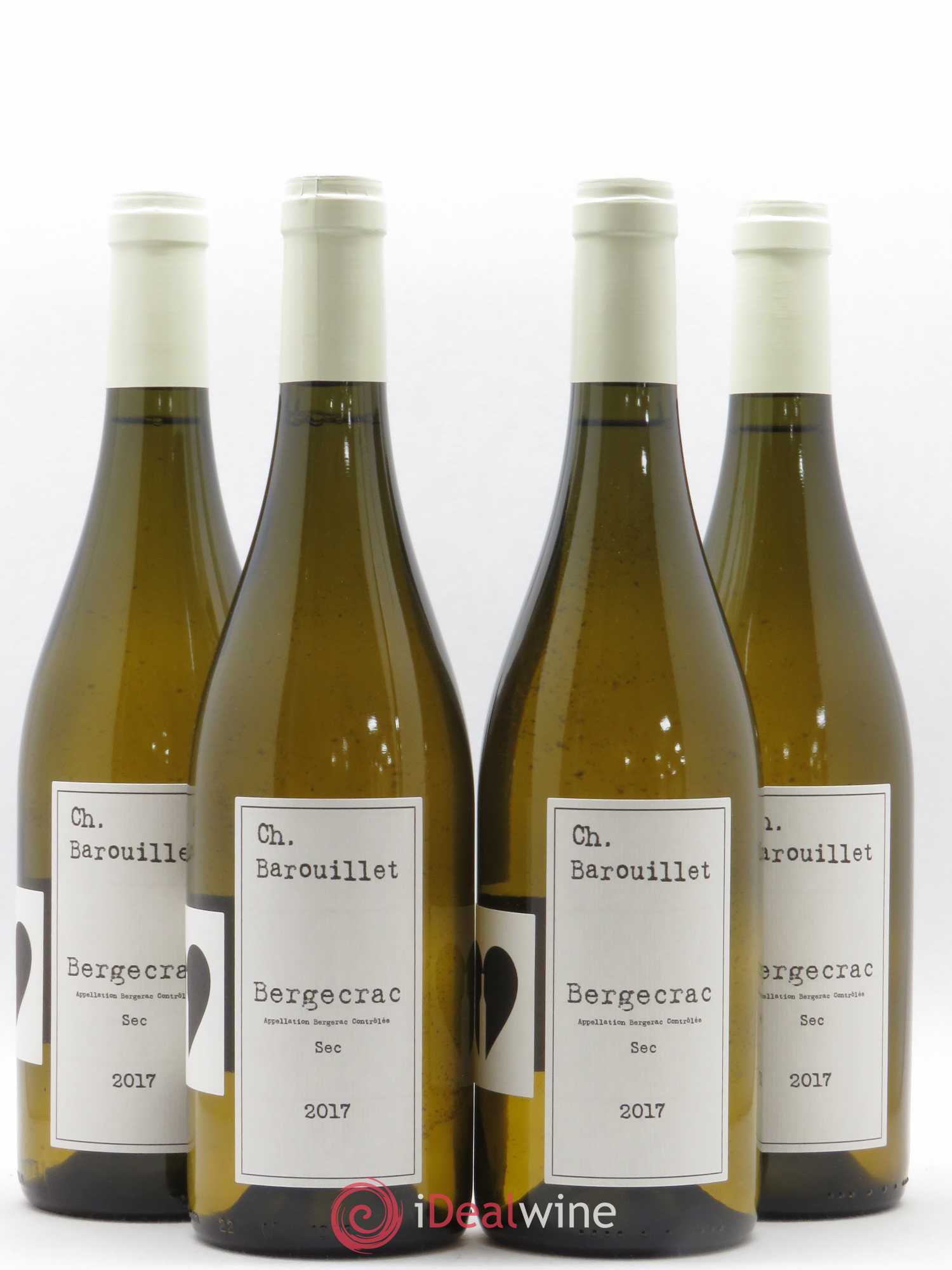 Bergerac Château Barouillet (sans prix de réserve) 2017 - Posten von 4 Flaschen - 0