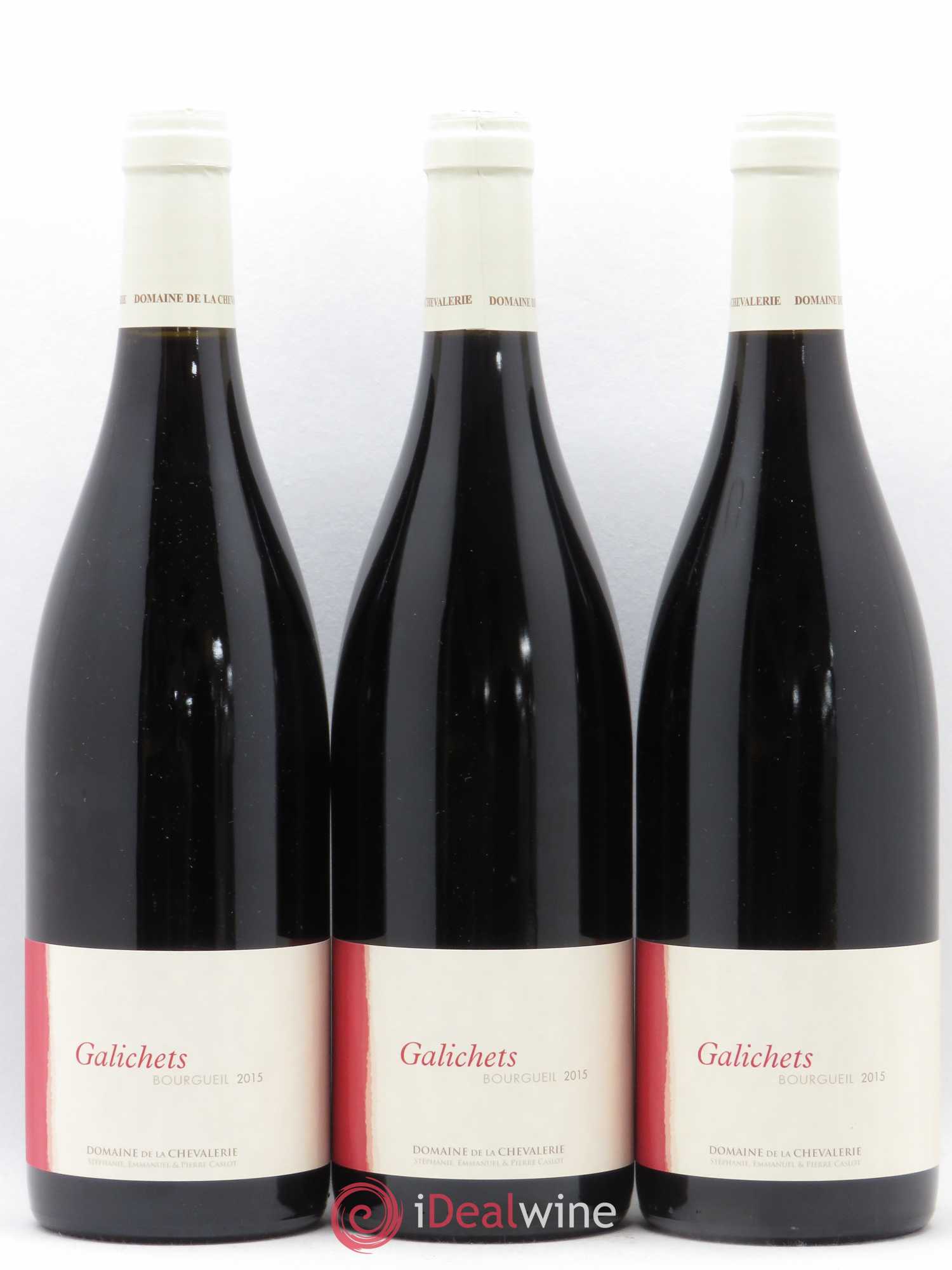 Bourgueil Galichets Domaine de la Chevalerie (sans prix de réserve) 2015 - Lot de 3 bouteilles - 0
