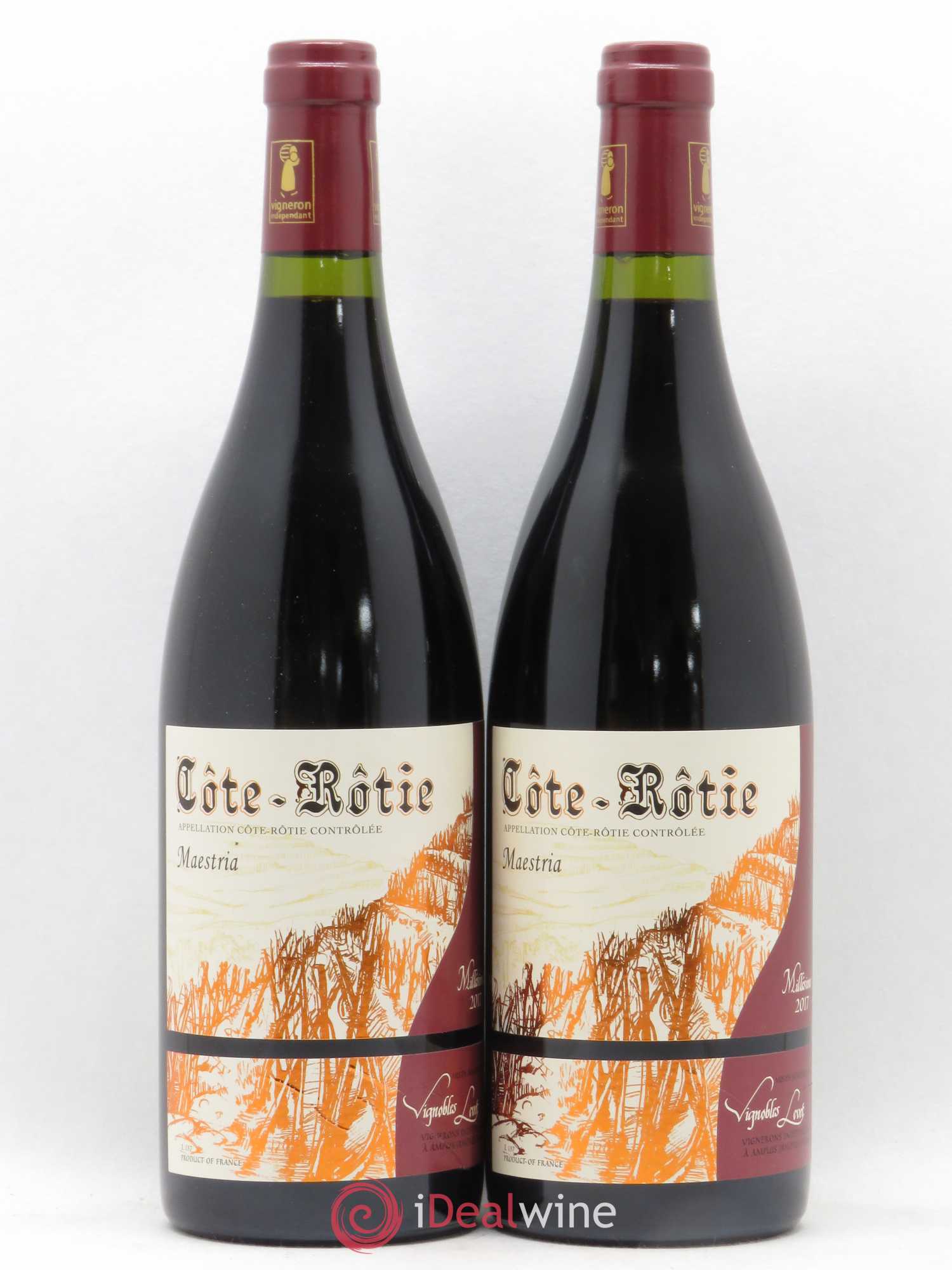 Côte-Rôtie Maestria Vignobles Levet 2017 - Lot de 2 bouteilles - 0