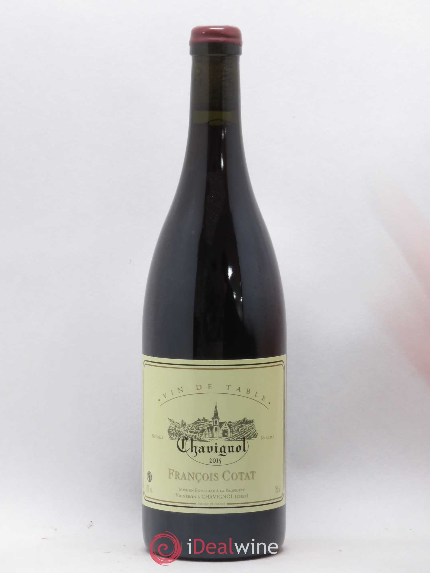Vin de table - Chavignol François Cotat 2015 - Lot de 1 bouteille - 0
