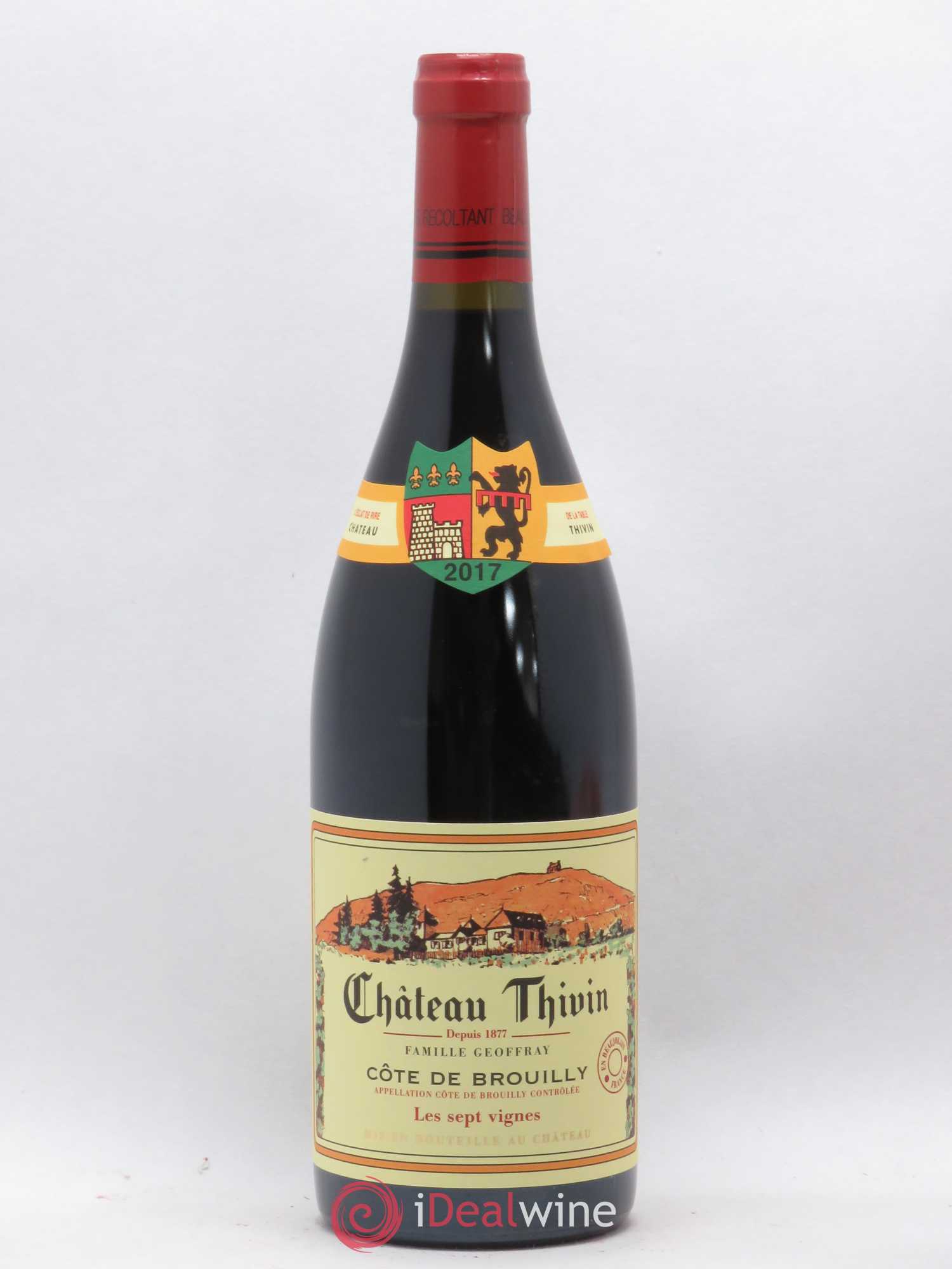 Côte de Brouilly Les 7 Vignes Château Thivin (sans prix de réserve) 2017 - Lot de 1 bouteille - 0