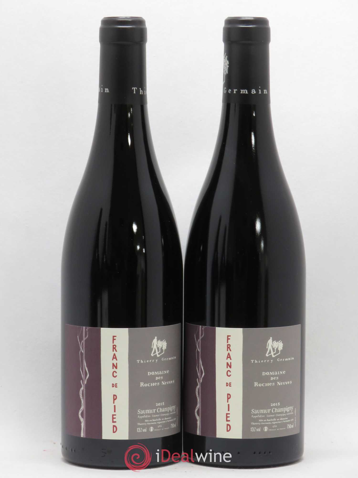 Saumur-Champigny Franc de pied Domaine des Roches Neuves - Thierry Germain 2015 - Lot de 2 bouteilles - 0