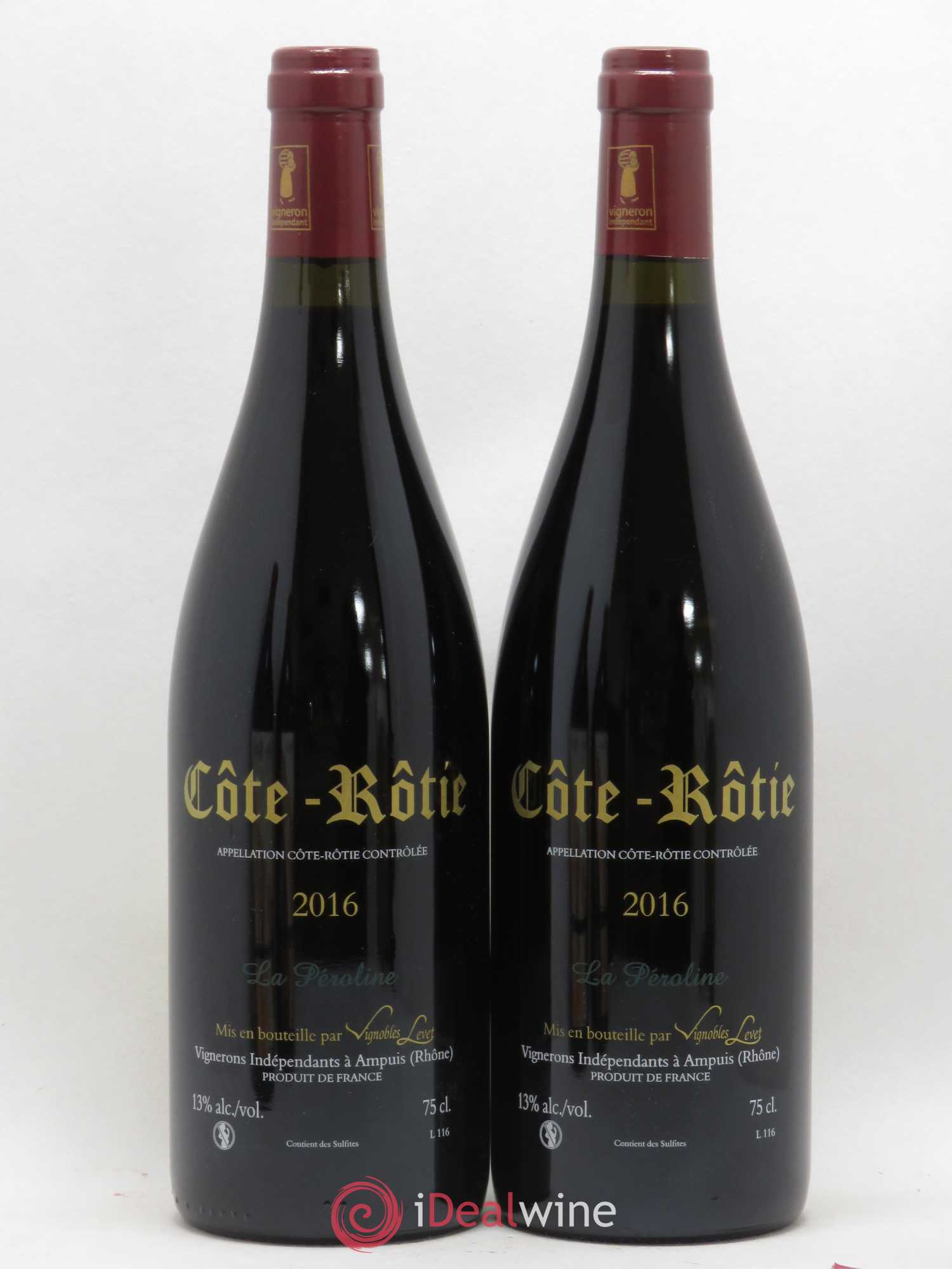 Côte-Rôtie La Péroline Vignobles Levet 2016 - Lot de 2 bouteilles - 1