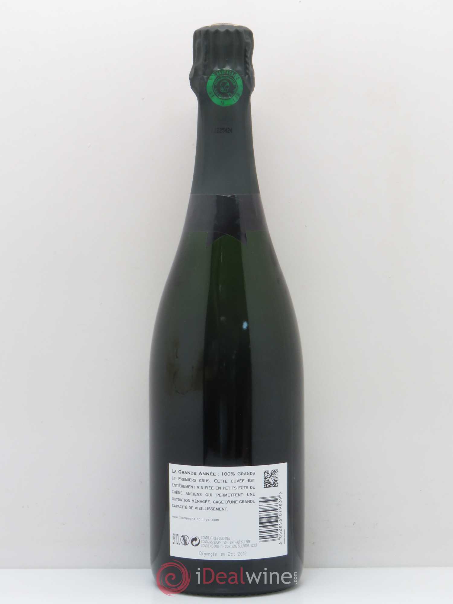 La Grande Année Brut Bollinger 2004 - Lot de 1 bouteille - 1