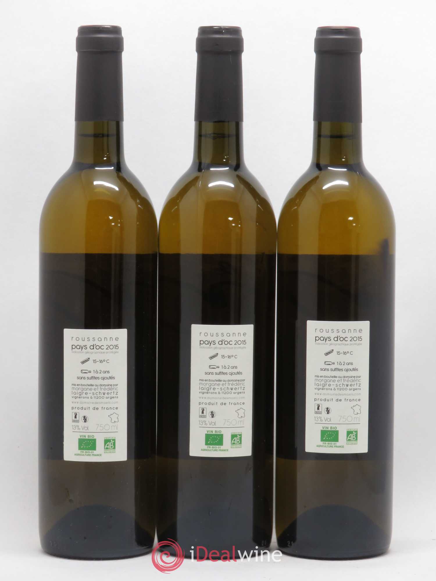 Pays d'Oc Le M des Maels Domaine des Maels (sans prix de réserve) 2015 - Posten von 3 Flaschen - 1