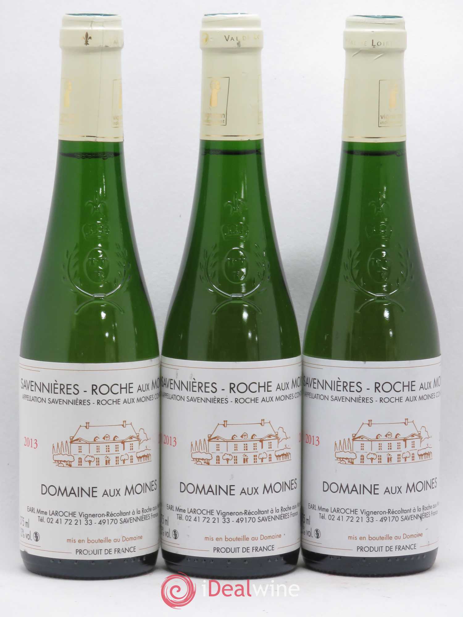 Savennières Roche aux Moines Domaine aux Moines (sans prix de réserve) 2013 - Posten von 6 Demi-Flaschen - 1