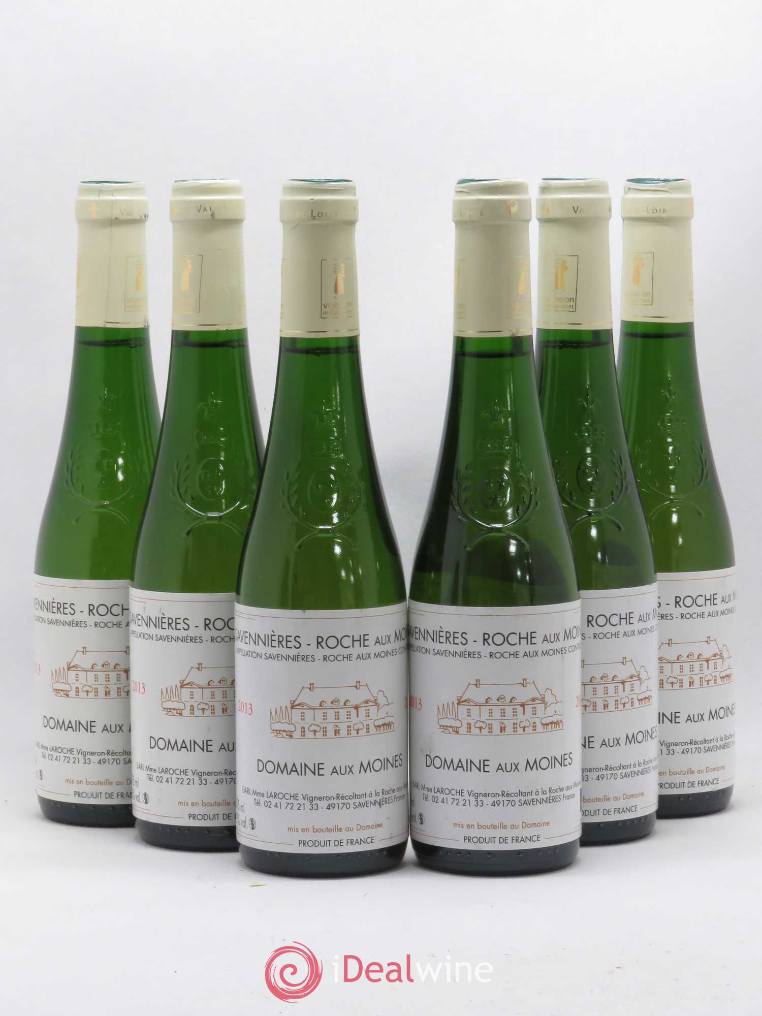 Savennières Roche aux Moines Domaine aux Moines (sans prix de réserve) 2013 - Posten von 6 Demi-Flaschen - 0