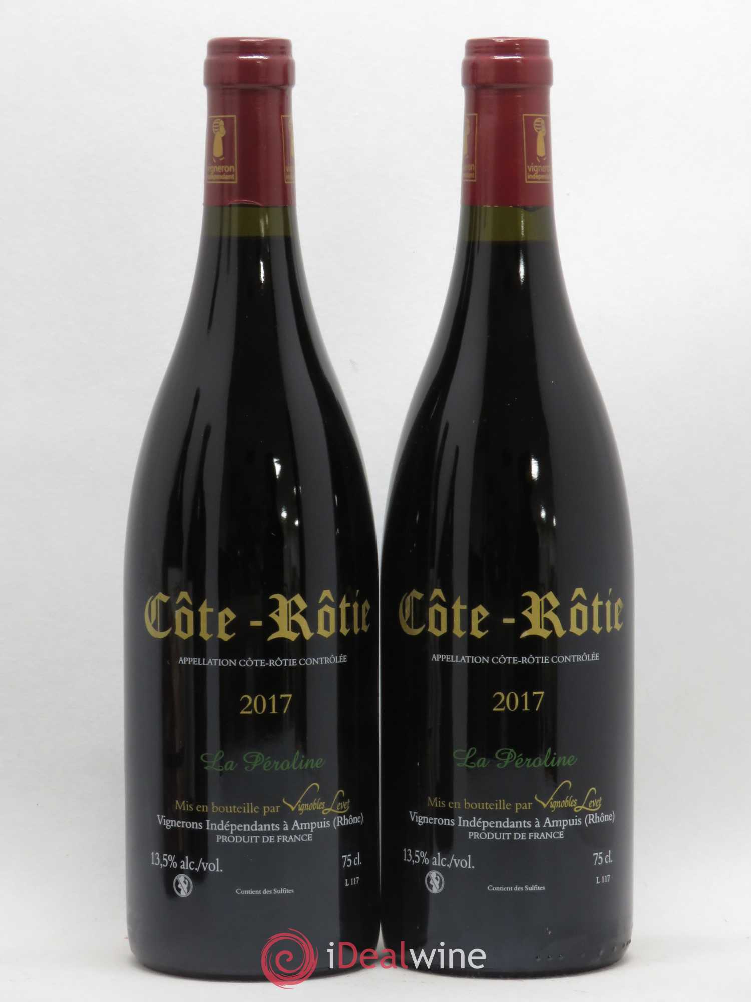 Côte-Rôtie La Péroline Vignobles Levet 2017 - Lot de 2 bouteilles - 1