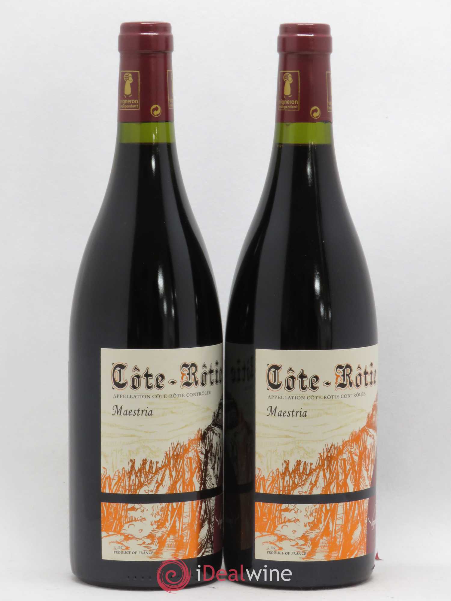 Côte-Rôtie Maestria Vignobles Levet 2017 - Lot de 2 bouteilles - 0