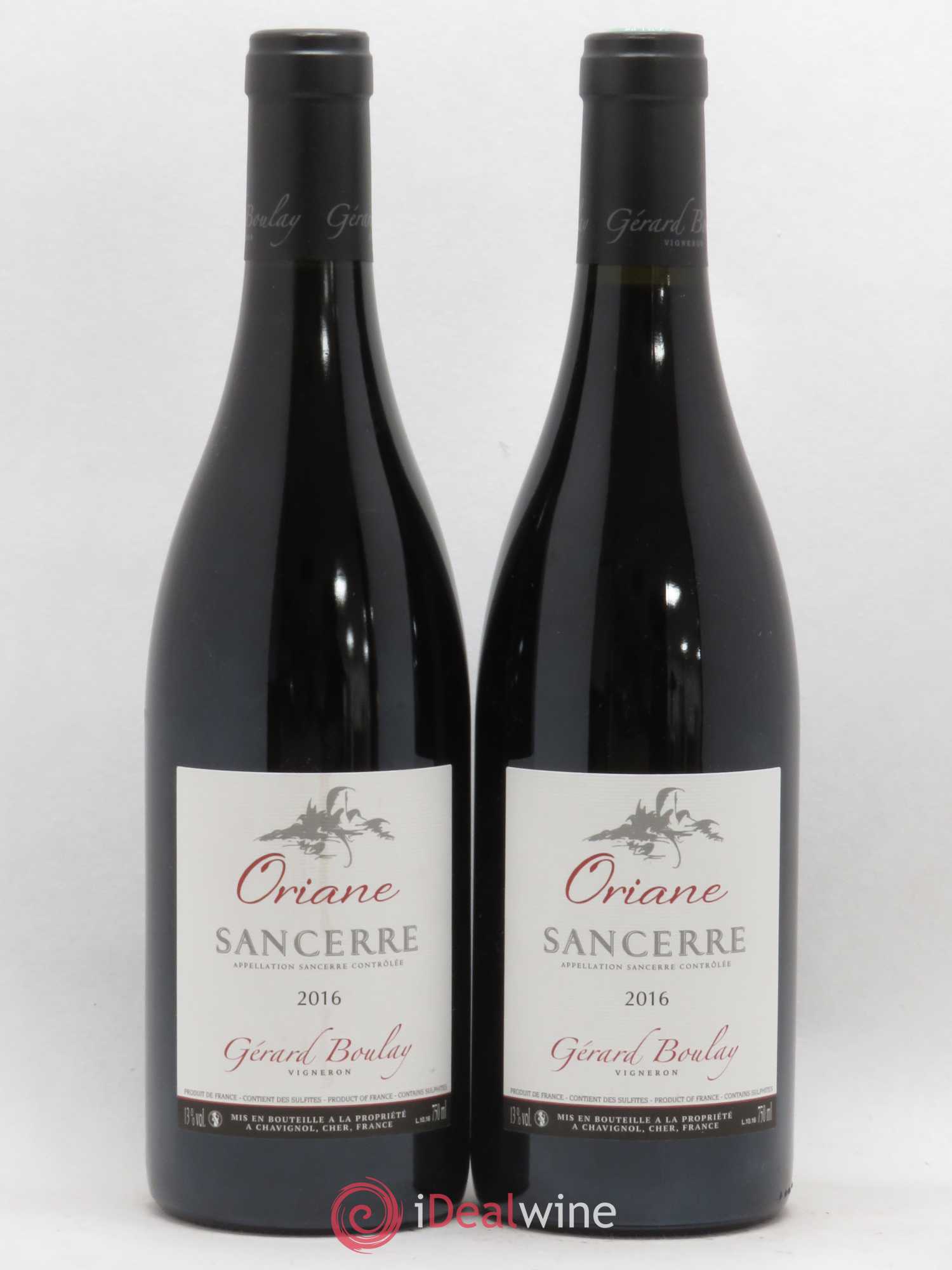 Sancerre Oriane Gérard Boulay (sans prix de réserve) 2016 - Lot de 2 bouteilles - 0