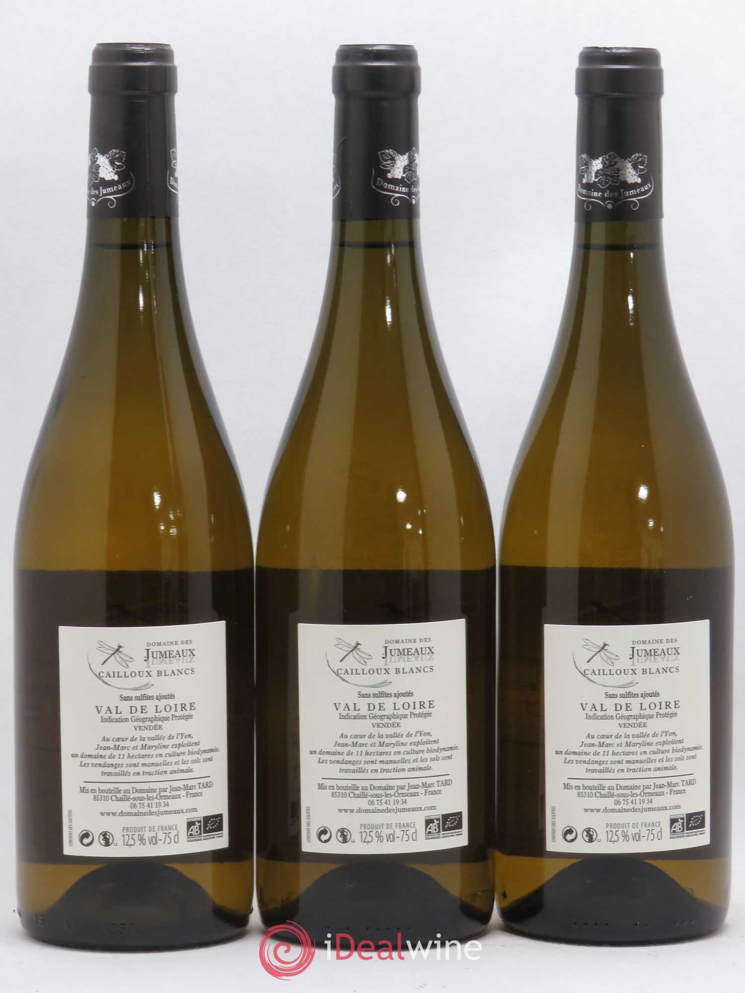 Divers IGP Vendée Cailloux blancs Domaine des Jumeaux (sans prix de réserve) 2017 - Posten von 6 Flaschen - 4