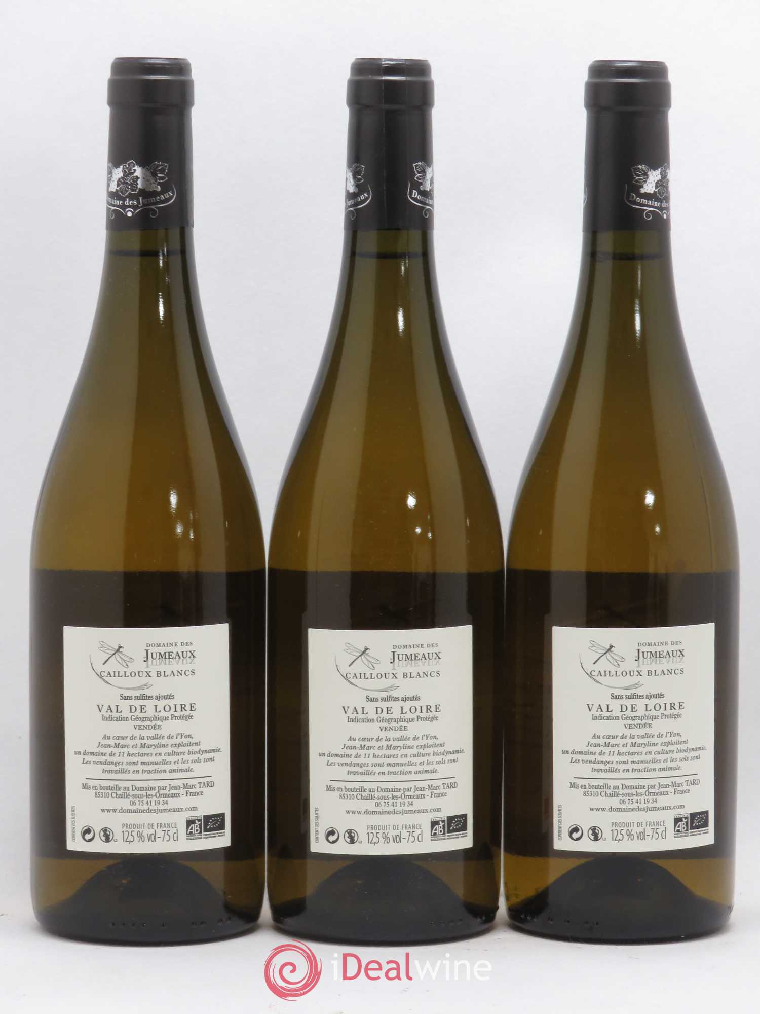 Divers IGP Vendée Cailloux blancs Domaine des Jumeaux 2017 - Lot de 6 bouteilles - 2