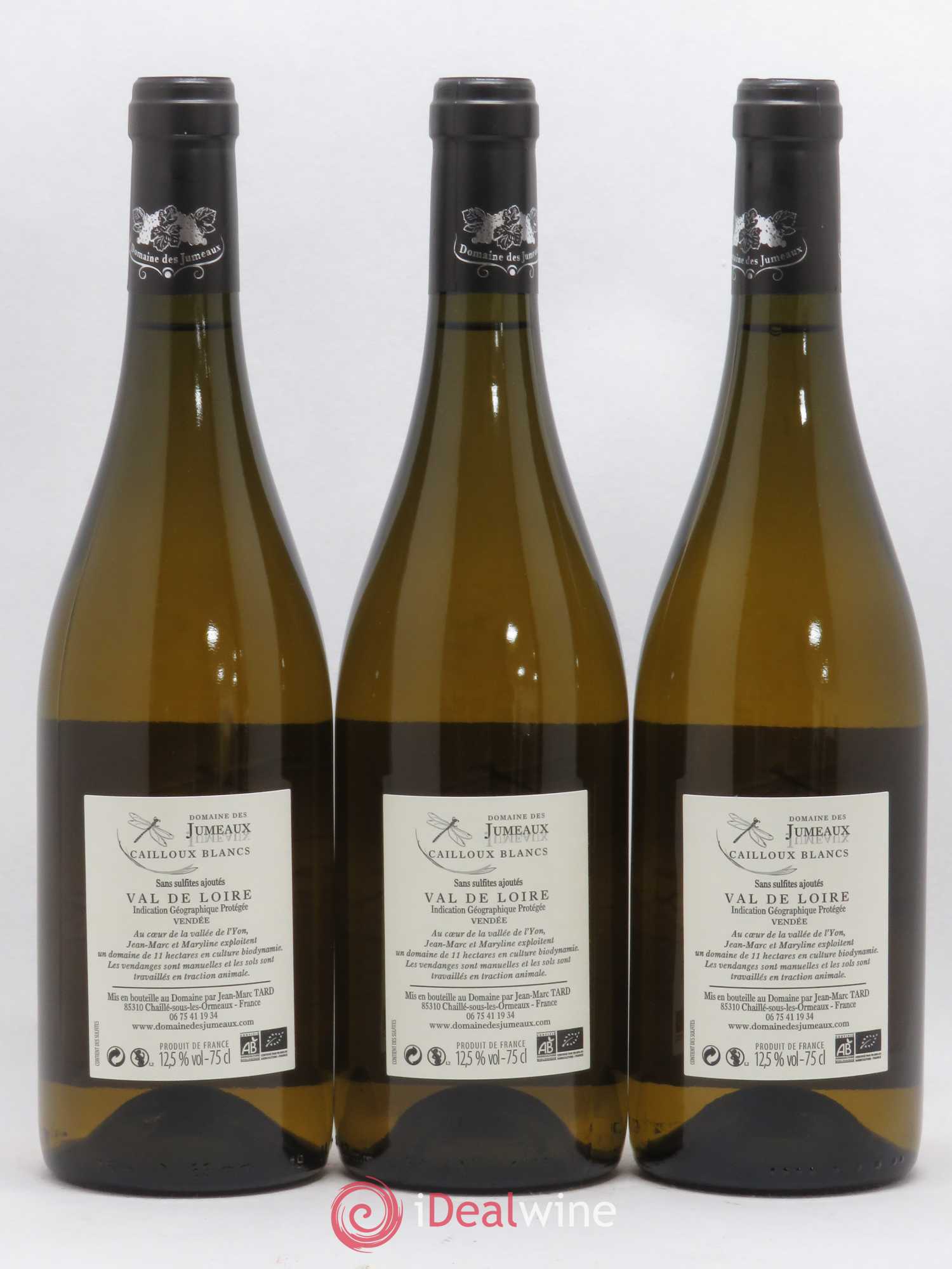 Divers IGP Vendée Cailloux blancs Domaine des Jumeaux 2017 - Lot de 6 bouteilles - 4