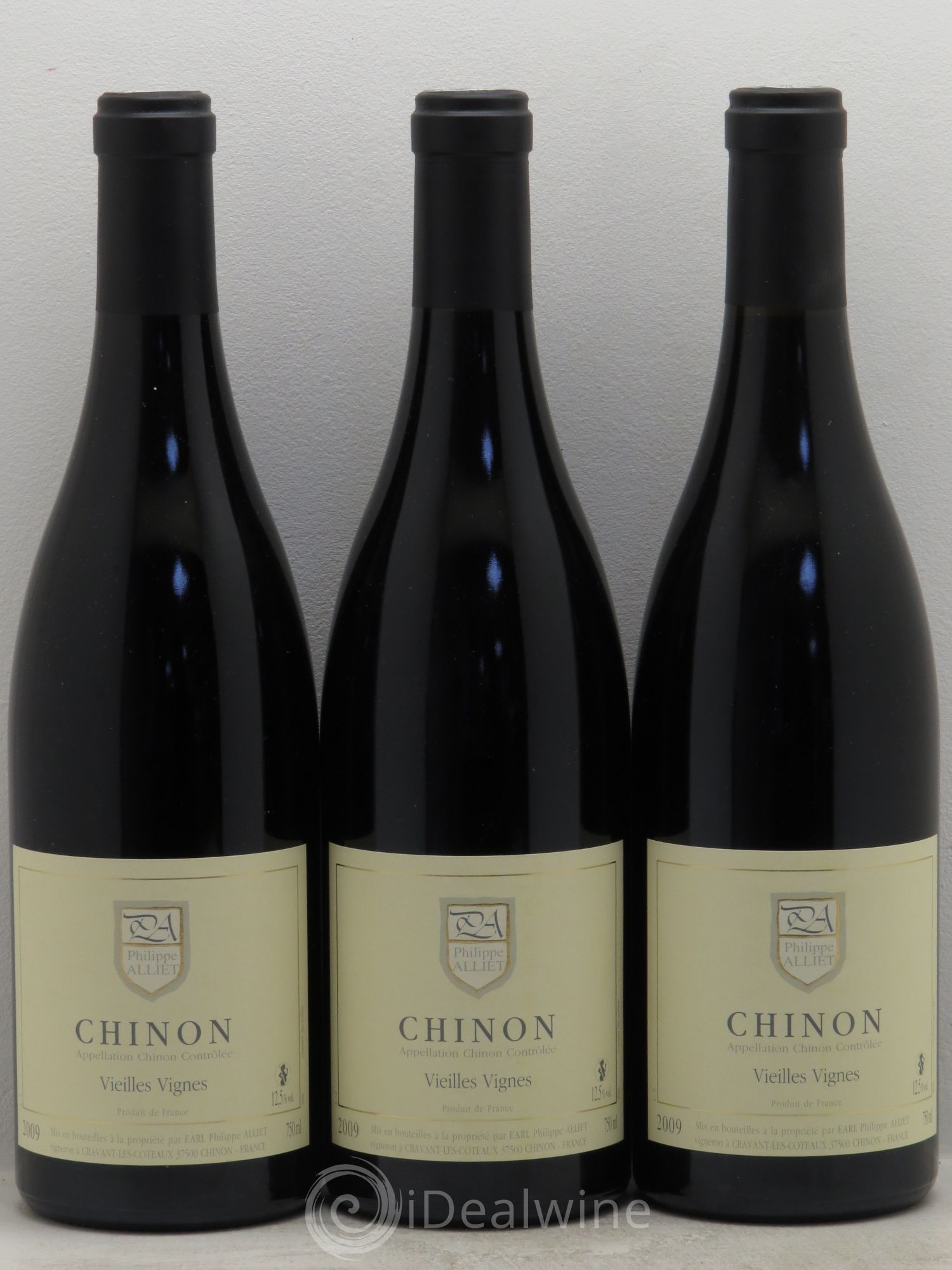 Chinon Vieilles Vignes Philippe Alliet 2009 - Lot de 3 bouteilles - 0