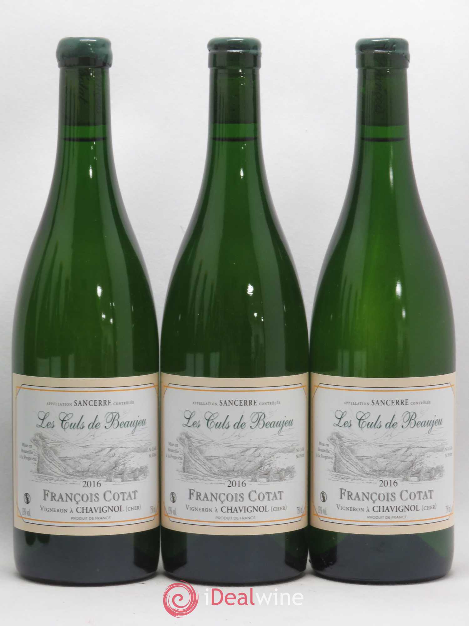 Sancerre Les Culs de Beaujeu François Cotat 2016 - Lot de 3 bouteilles - 0