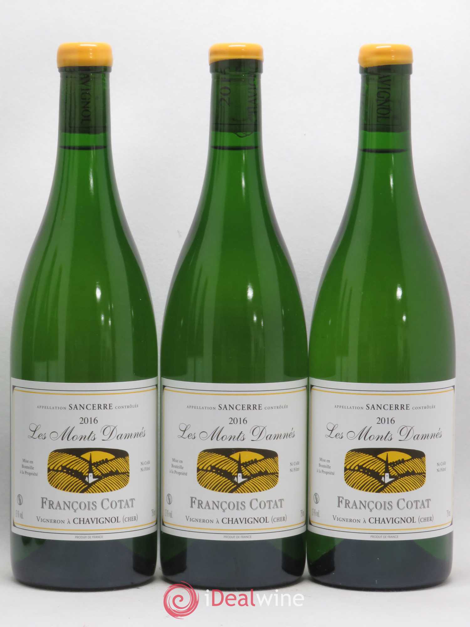 Sancerre Les Monts Damnés François Cotat 2016 - Lot de 3 bouteilles - 0