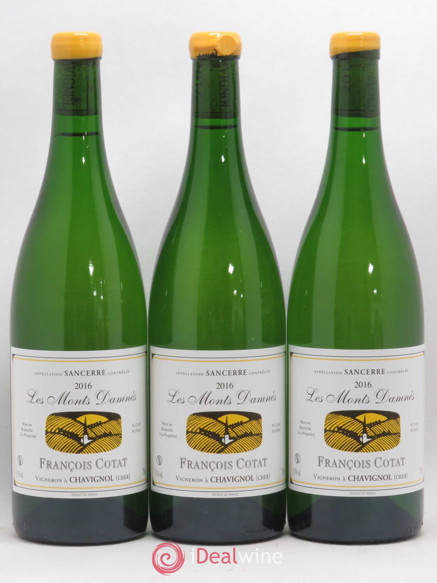 Sancerre Les Monts Damnés François Cotat 2016 - Lot de 3 bouteilles - 0