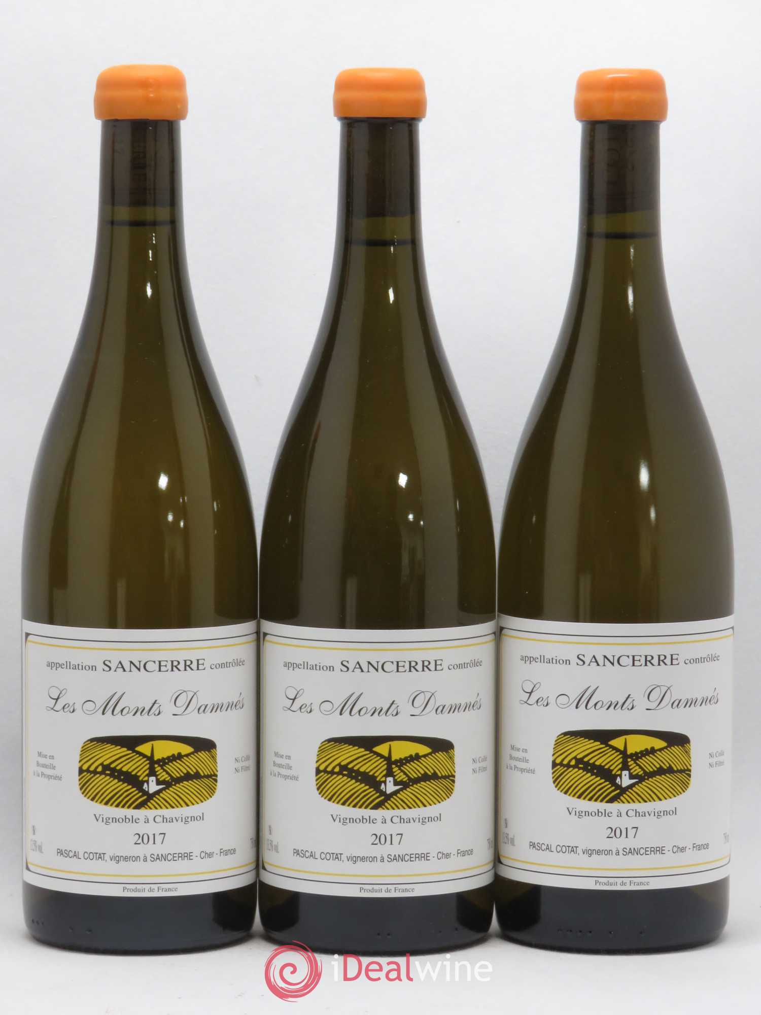 Sancerre Les Monts Damnés Pascal Cotat 2017 - Lot de 3 bouteilles - 0