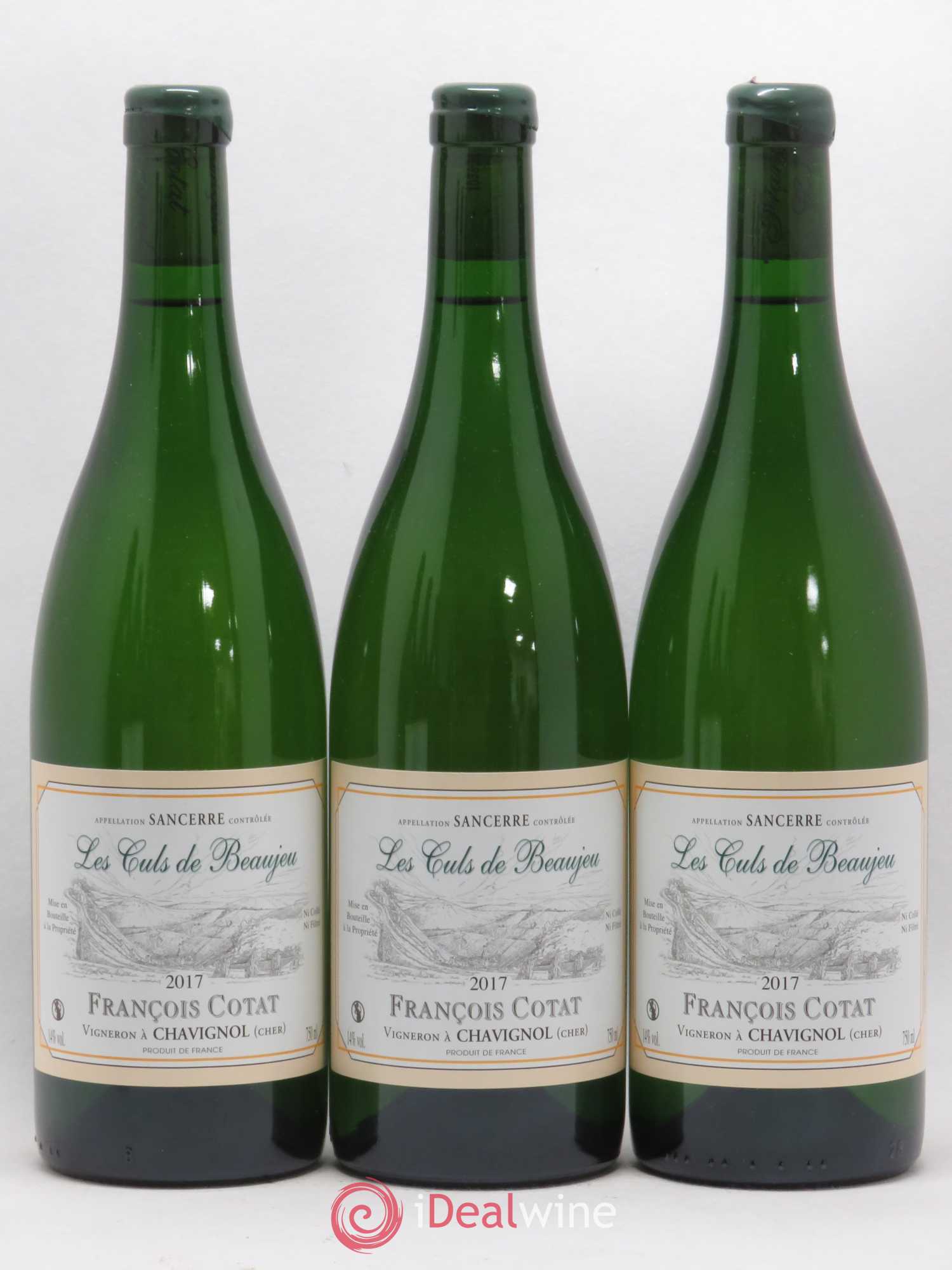 Sancerre Les Culs de Beaujeu François Cotat 2017 - Lot de 3 bouteilles - 0