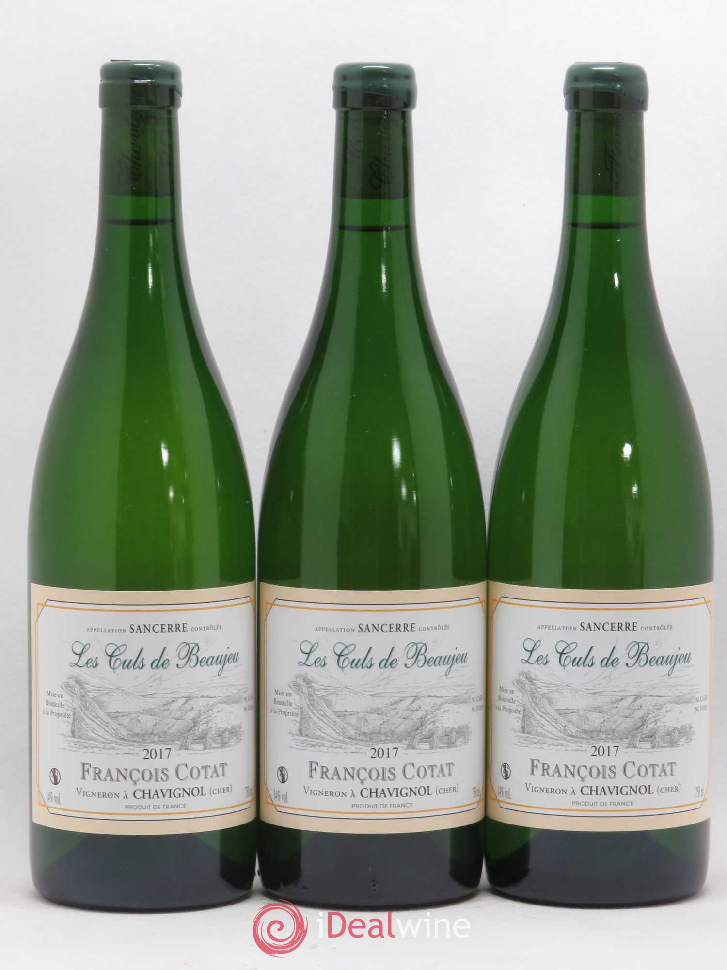 Sancerre Les Culs de Beaujeu François Cotat 2017 - Lot de 3 bouteilles - 0
