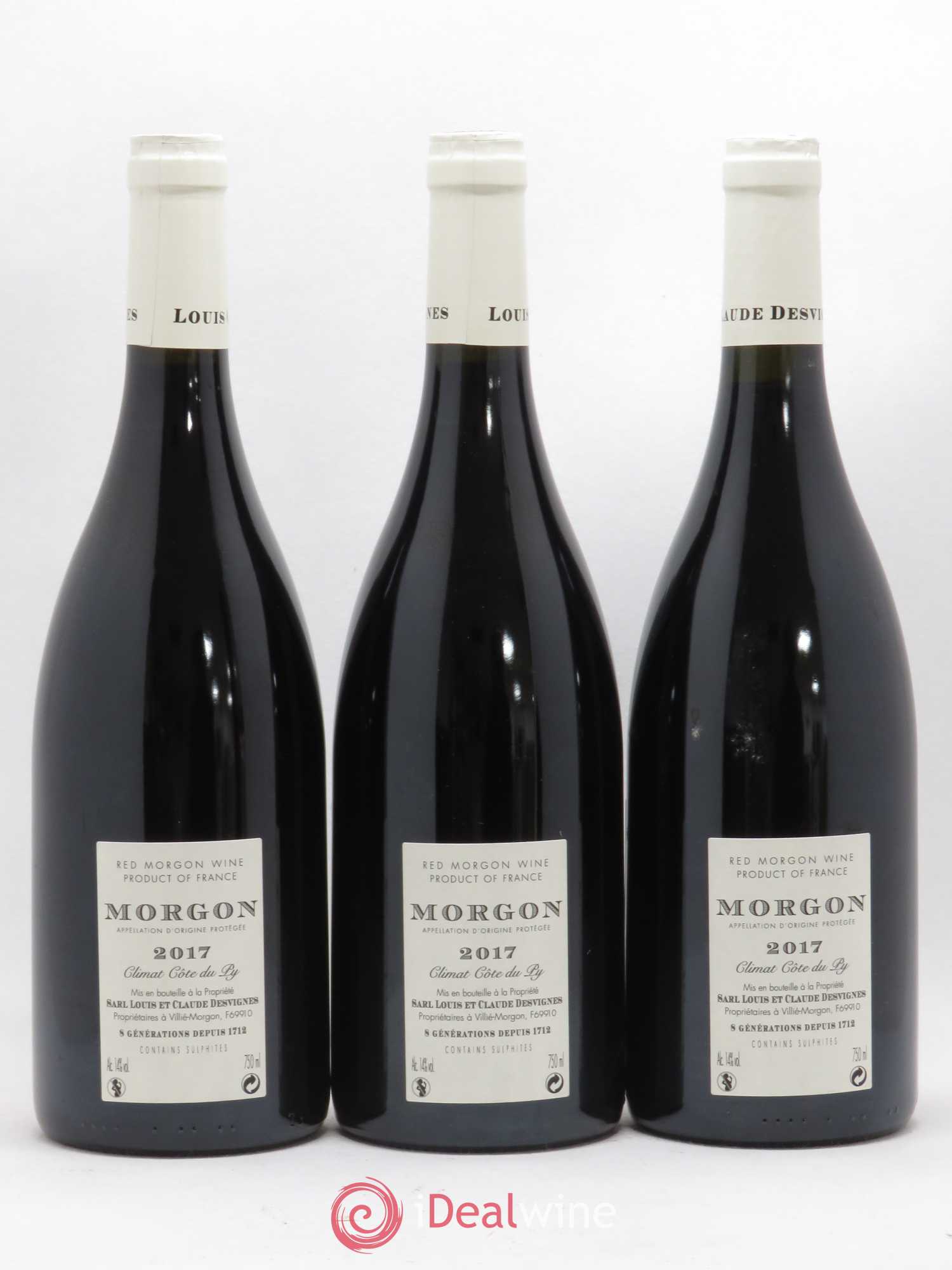 Morgon Côte de Py Javernières Louis-Claude Desvignes Côte du Py 2017 - Lot de 3 bouteilles - 1