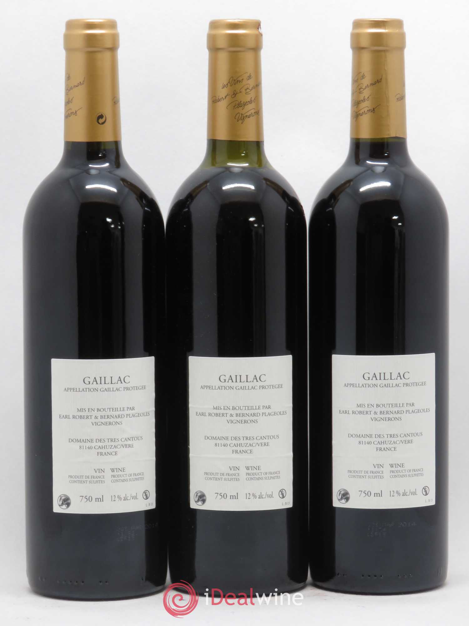 Gaillac Braucol Domaine Plageoles (sans prix de réserve) 2013 - Posten von 3 Flaschen - 1