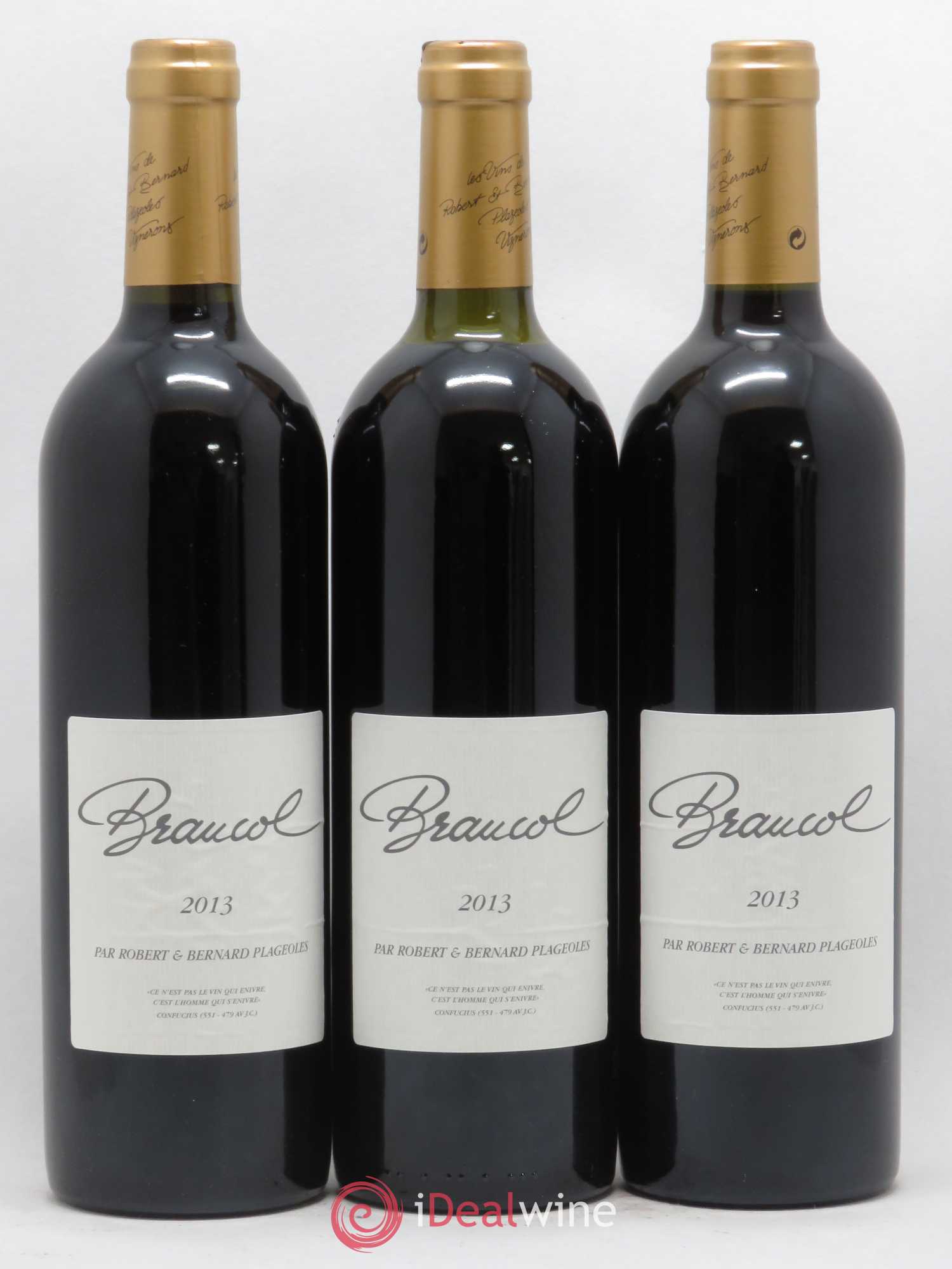 Gaillac Braucol Domaine Plageoles (sans prix de réserve) 2013 - Posten von 3 Flaschen - 0