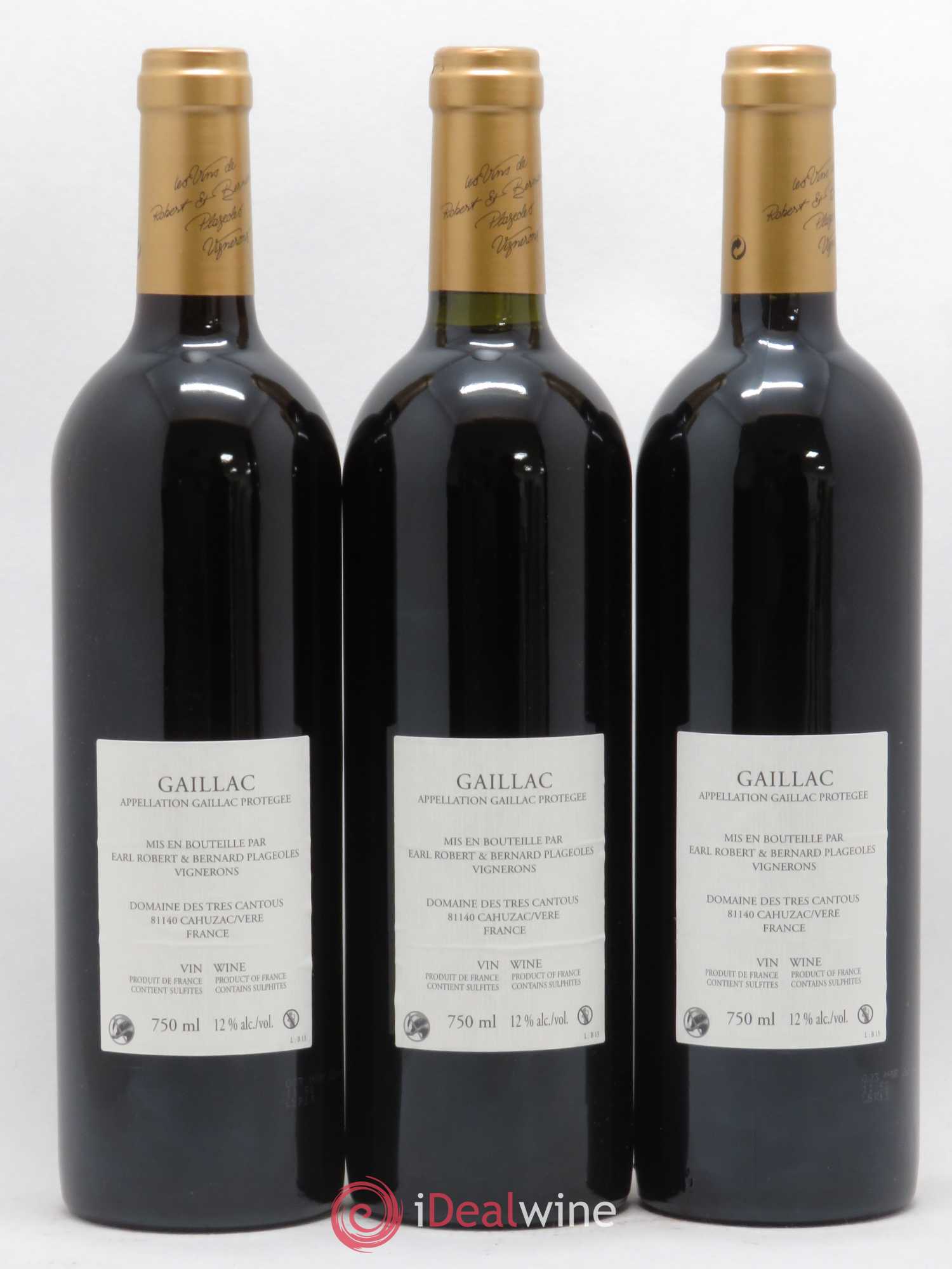 Gaillac Braucol Domaine Plageoles (sans prix de réserve) 2013 - Posten von 3 Flaschen - 1