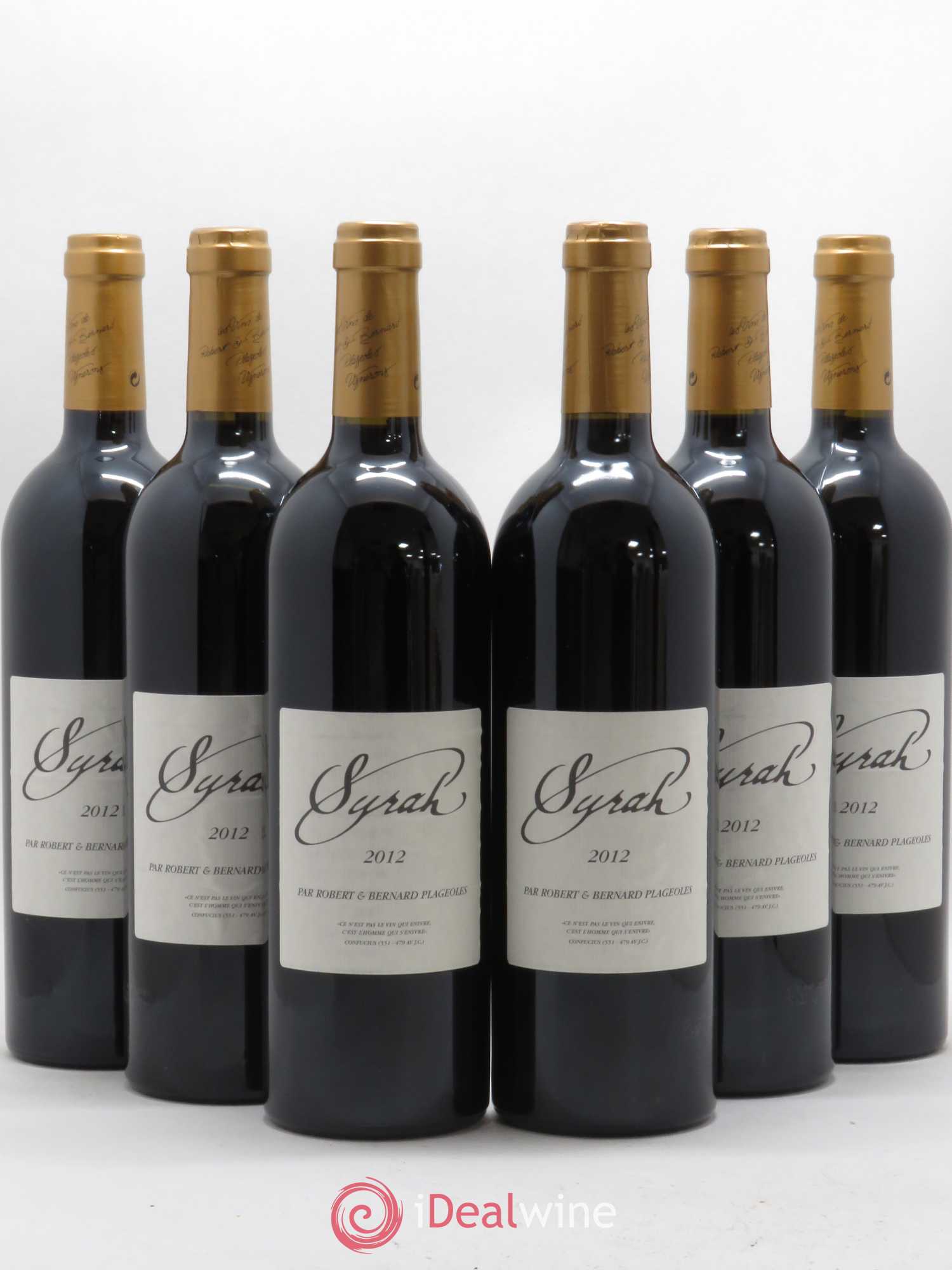 Gaillac Syrah Domaine Plageoles (sans prix de réserve) 2012 - Posten von 6 Flaschen - 0