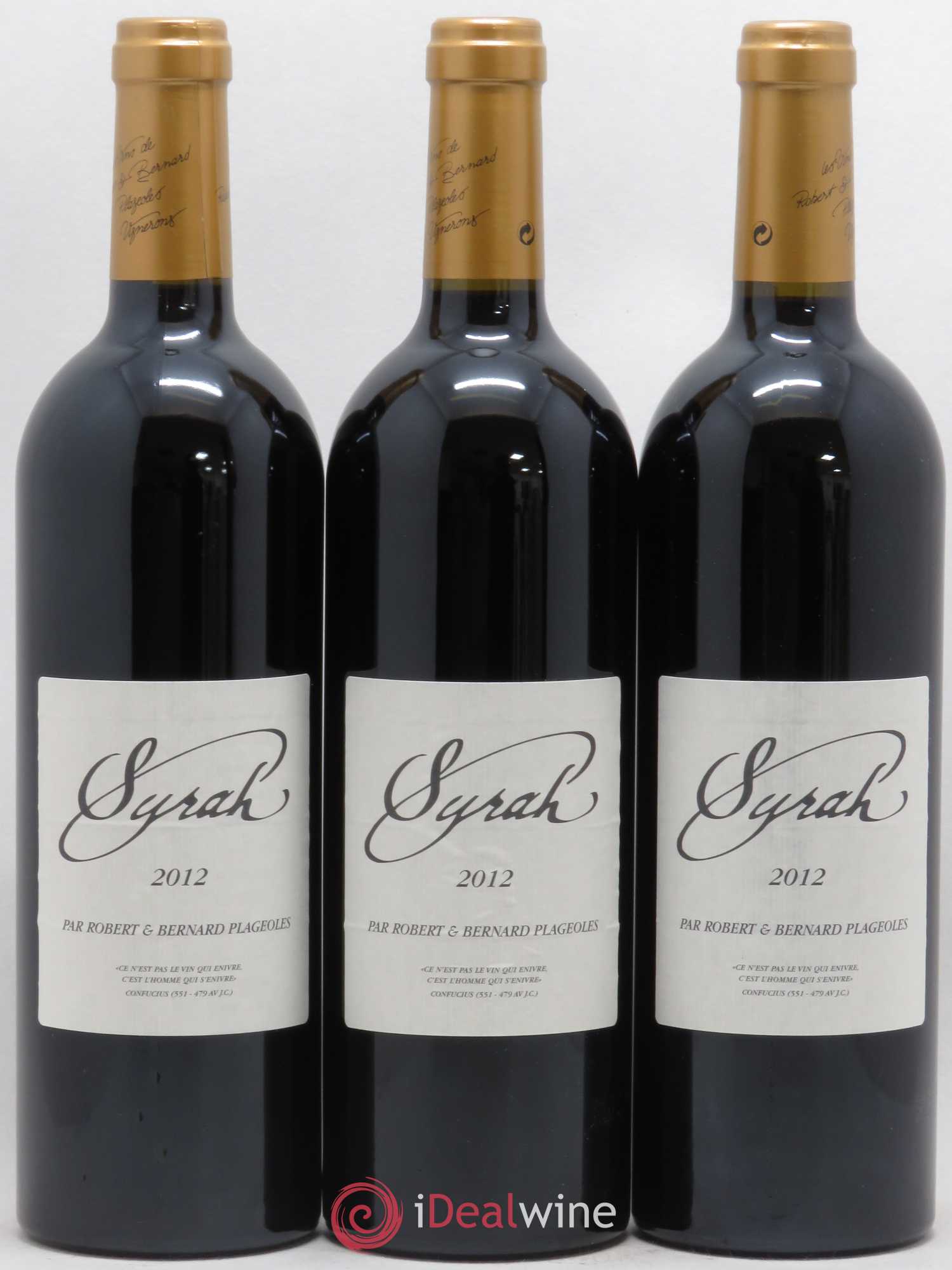 Gaillac Syrah Domaine Plageoles (sans prix de réserve) 2012 - Posten von 3 Flaschen - 0