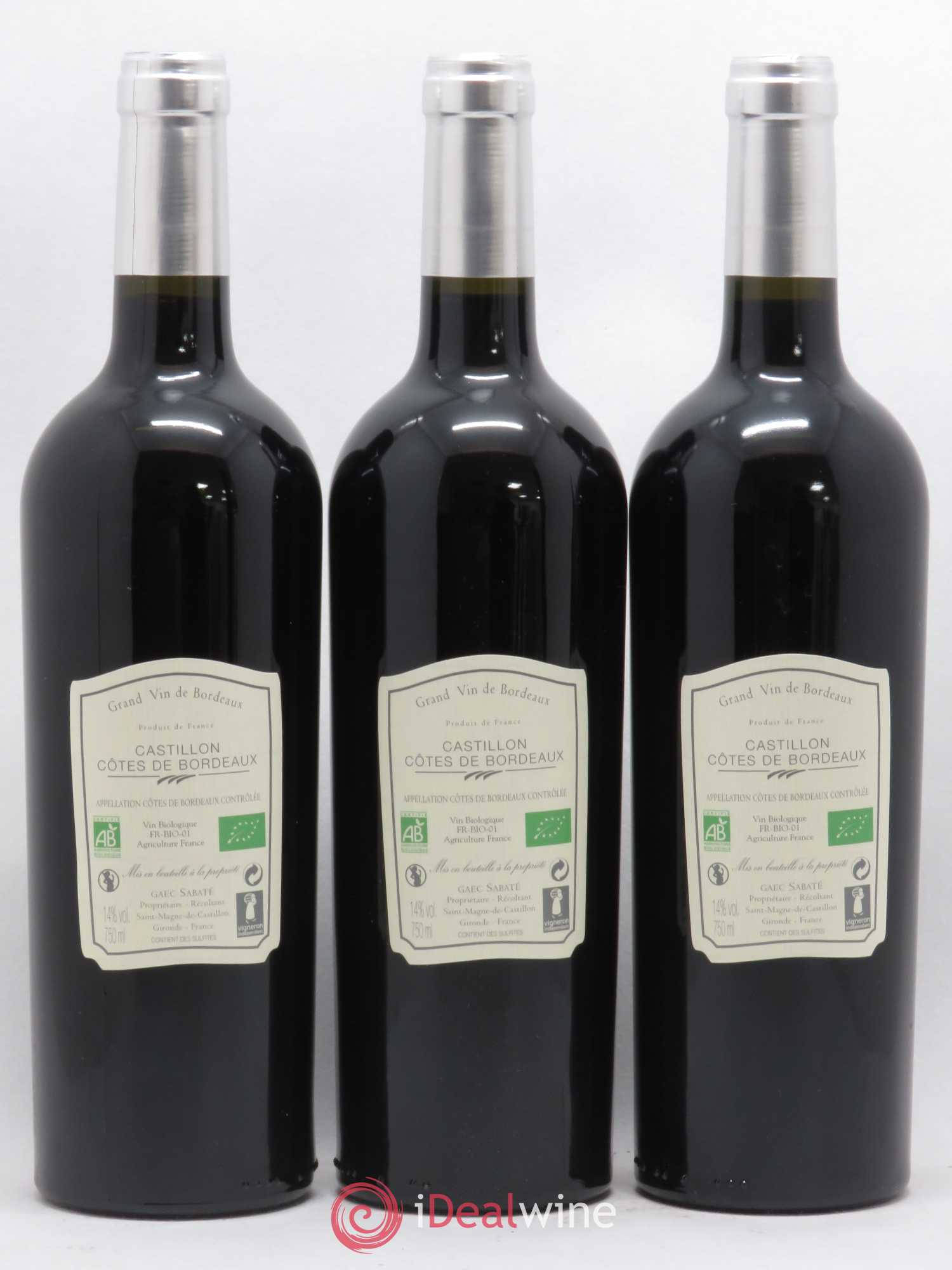 Castillon-Côtes-de-Bordeaux (Côtes-de-Castillon) Château Fontbaude Ame de Fontbaude (sans prix de réserve) 2015 - Posten von 3 Flaschen - 1
