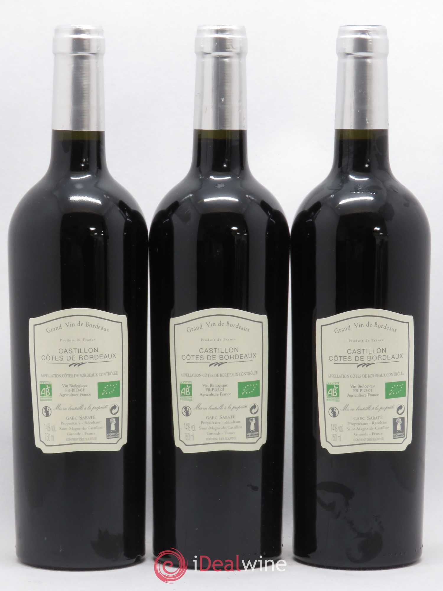 Castillon-Côtes-de-Bordeaux (Côtes-de-Castillon) Château Fontbaude Ame de Fontbaude (sans prix de réserve) 2015 - Posten von 3 Flaschen - 1