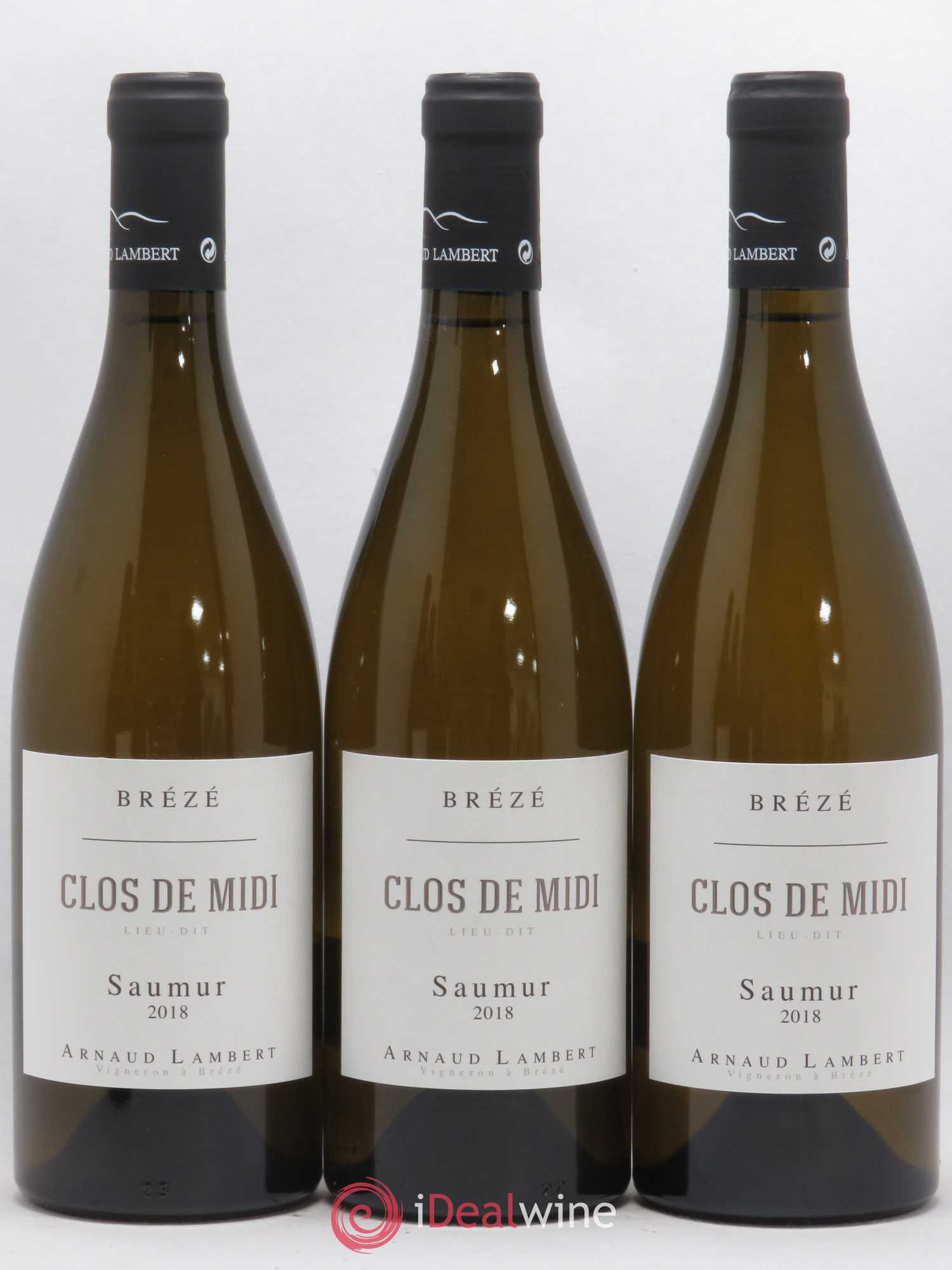 Saumur Clos du Midi Arnaud Lambert (sans prix de réserve) 2018 - Posten von 3 Flaschen - 0
