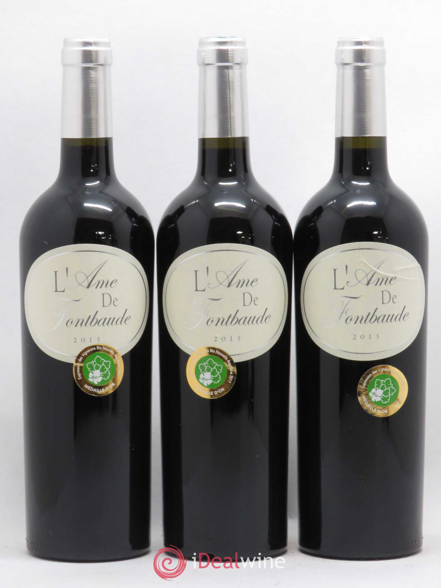Castillon-Côtes-de-Bordeaux (Côtes-de-Castillon) Château Fontbaude Ame de Fontbaude (sans prix de réserve) 2015 - Posten von 6 Flaschen - 3