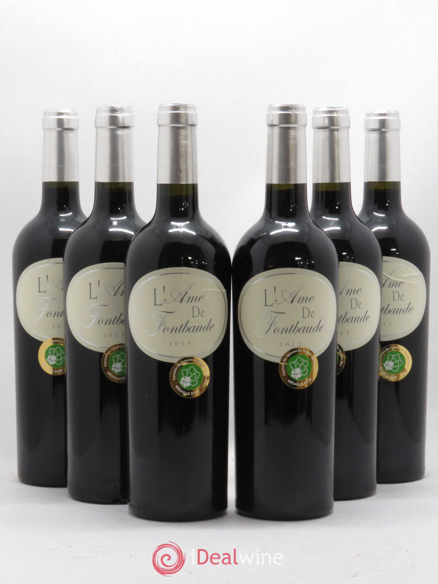 Castillon-Côtes-de-Bordeaux (Côtes-de-Castillon) Château Fontbaude Ame de Fontbaude (sans prix de réserve) 2015 - Posten von 6 Flaschen - 0