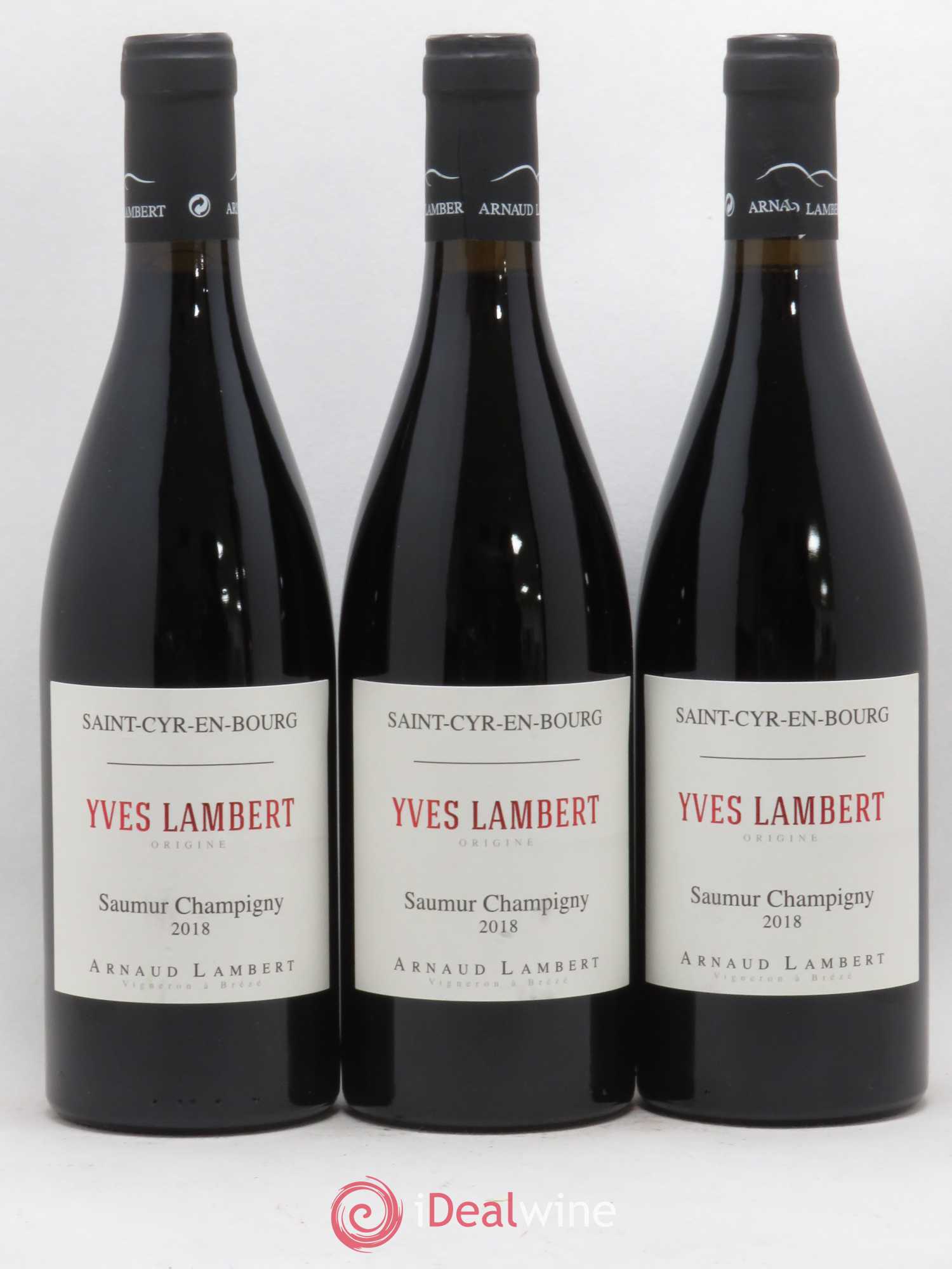 Saumur-Champigny Yves Lambert Domaine Arnaud Lambert (sans prix de réserve) 2018 - Lot de 3 bouteilles - 0