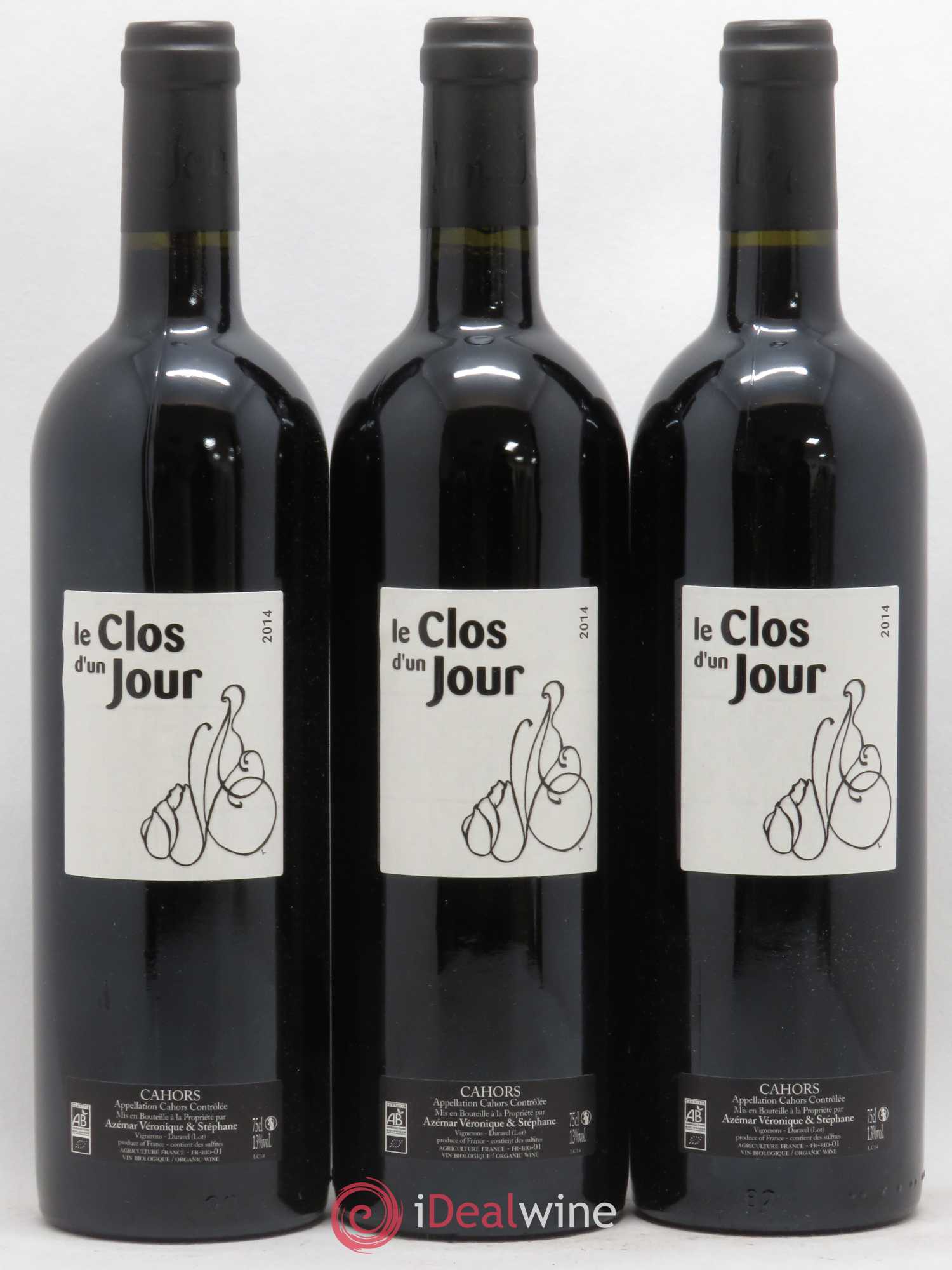 Cahors Le Clos d'un jour (sans prix de réserve) 2014 - Posten von 6 Flaschen - 1