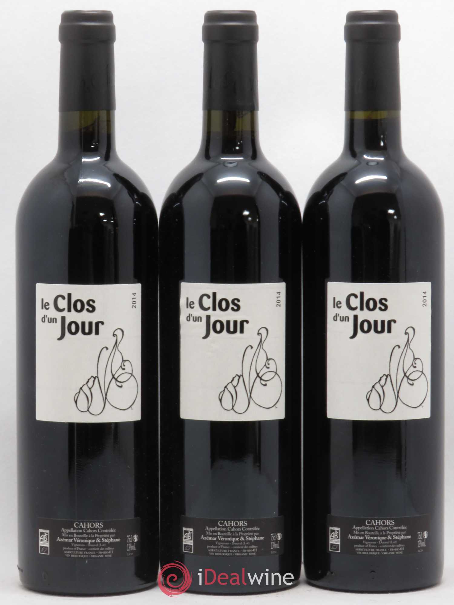 Cahors Le Clos d'un jour (sans prix de réserve) 2014 - Posten von 6 Flaschen - 2