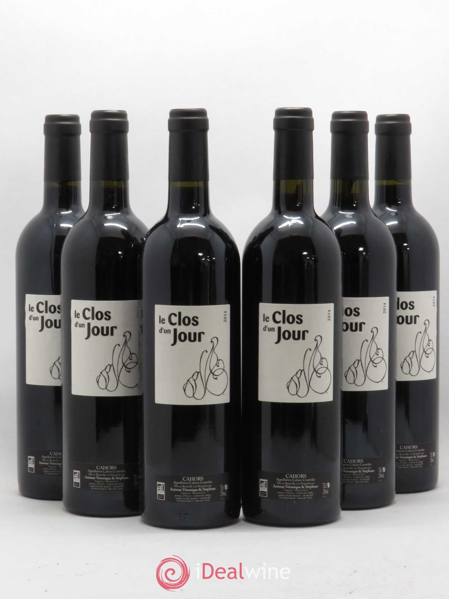 Cahors Le Clos d'un jour (sans prix de réserve) 2014 - Posten von 6 Flaschen - 0