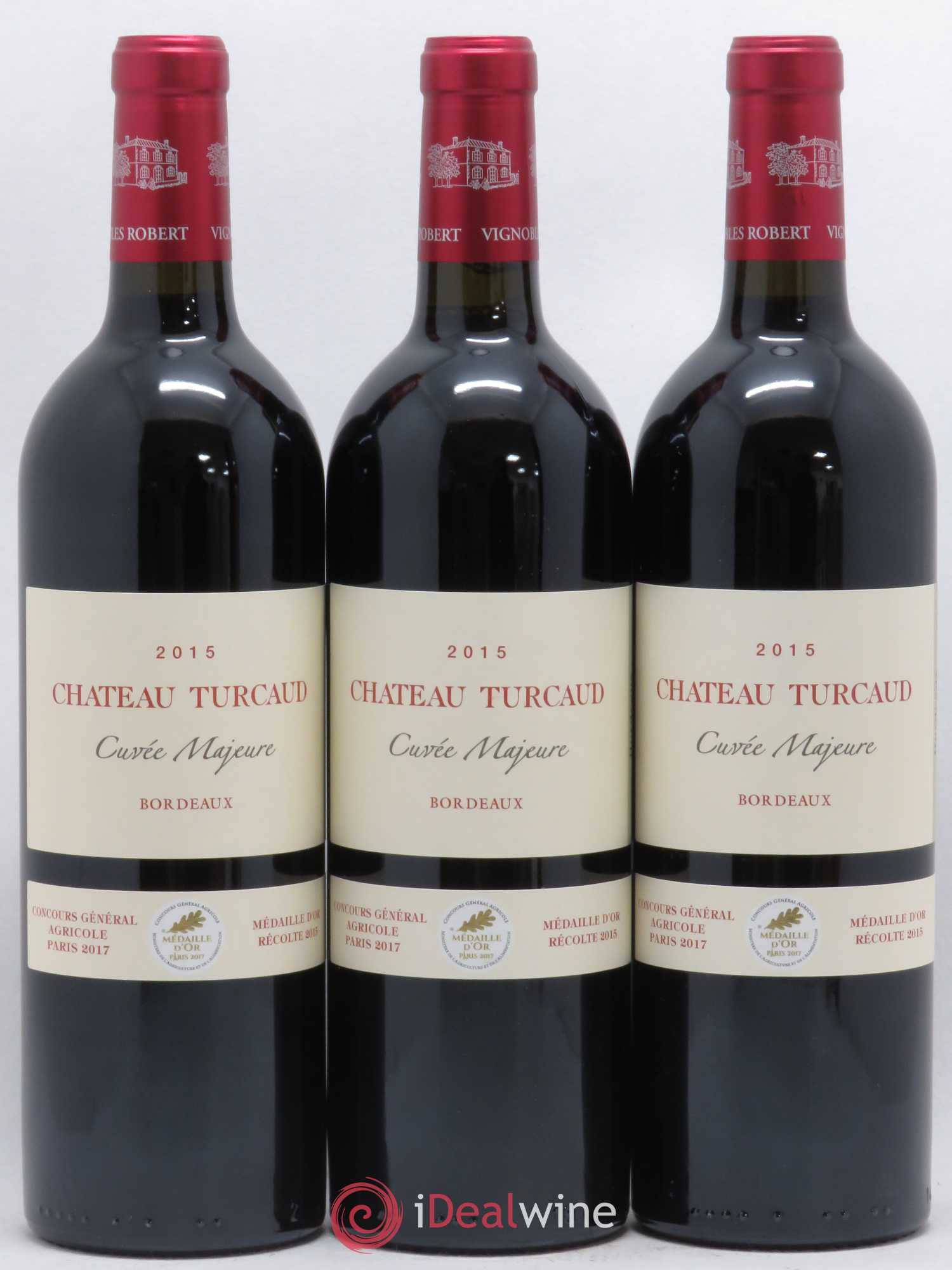 Bordeaux Supérieur Château Turcaud Cuvée Majeure (sans prix de réserve) 2015 - Lotto di 6 bottiglie - 2