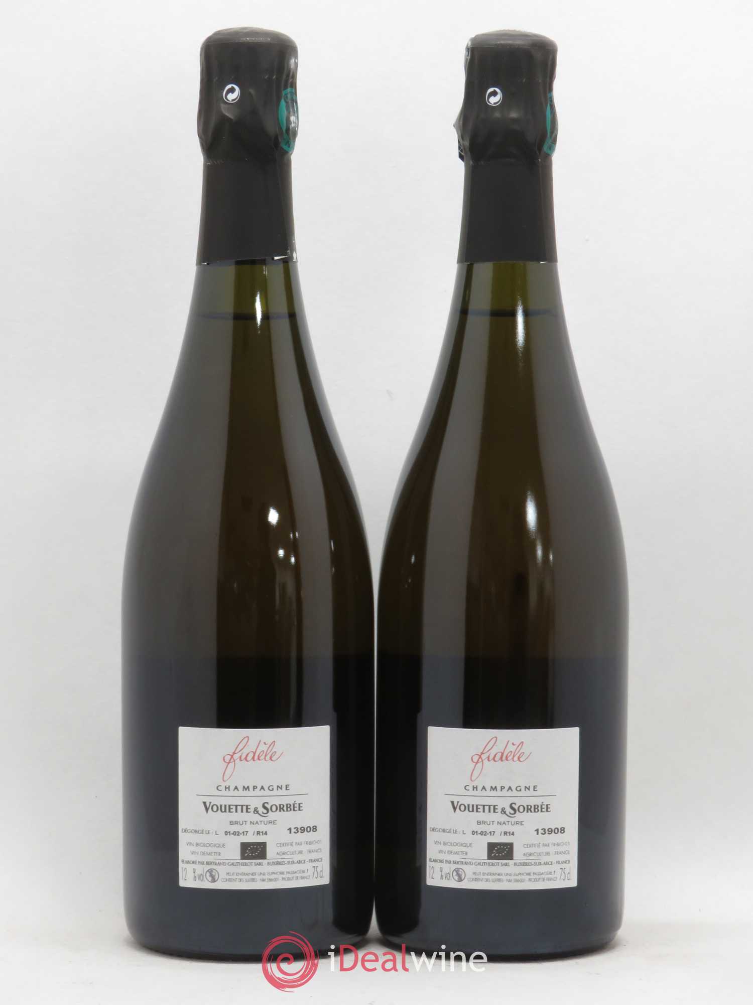 Fidèle Blanc de Noirs Vouette et Sorbée - Lot de 2 bouteilles - 1