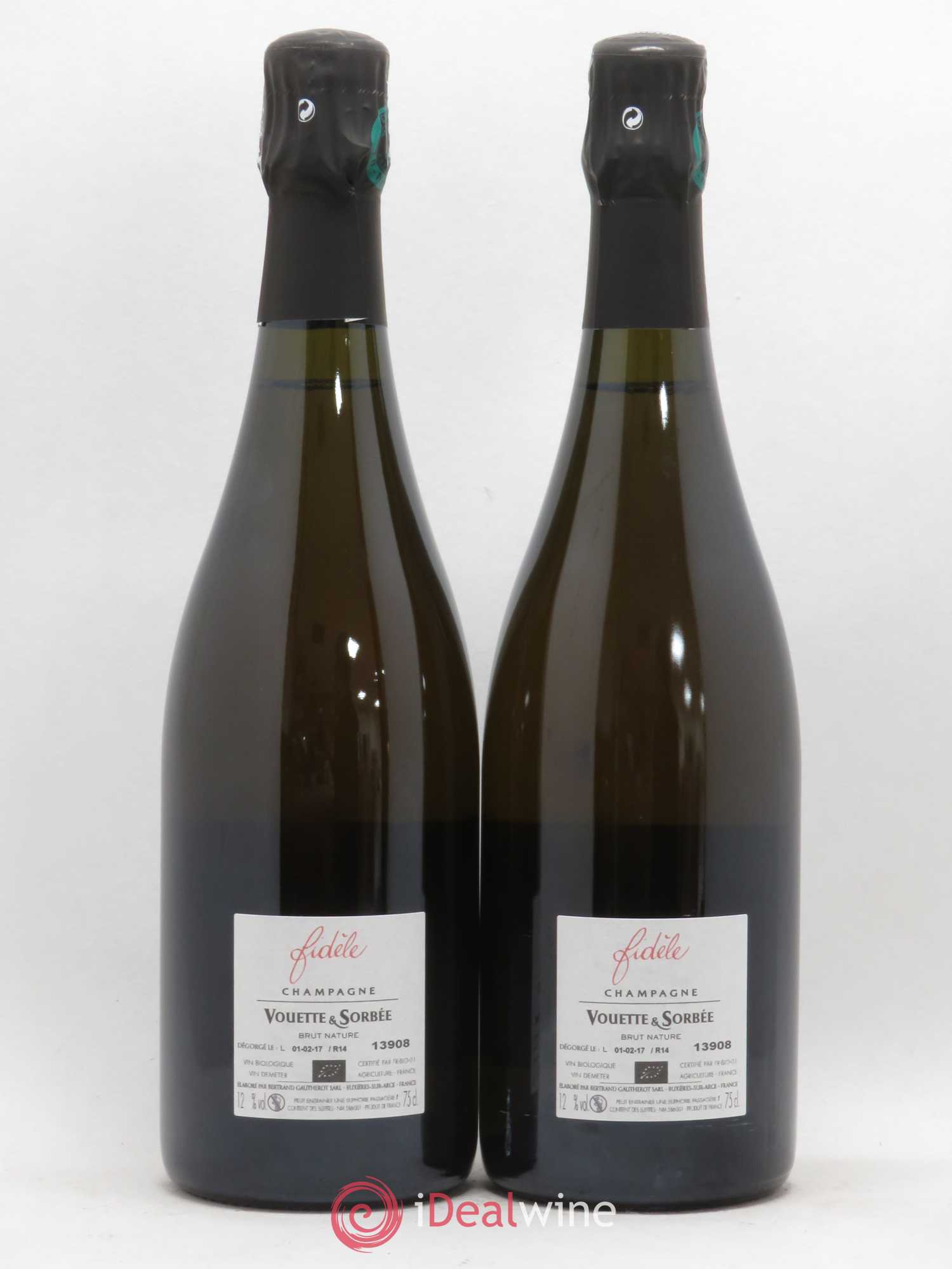Fidèle Blanc de Noirs Vouette et Sorbée - Lot de 2 bouteilles - 1