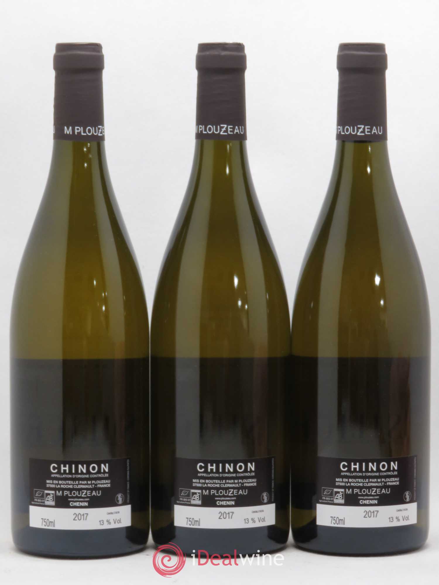 Chinon Silice Château de la Bonneliere (sans prix de réserve) 2017 - Lot de 3 bouteilles - 1
