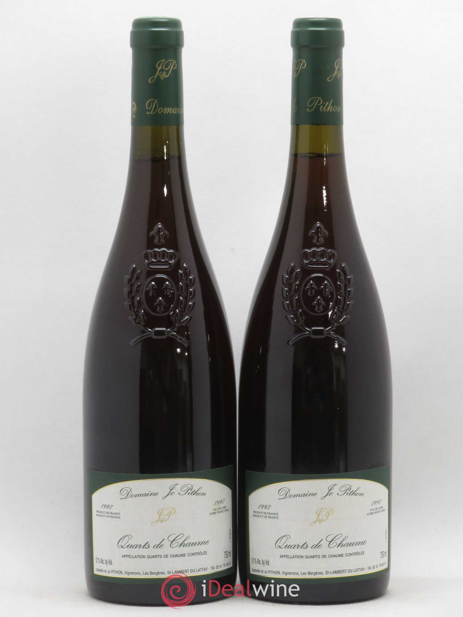 Quarts de Chaume Domaine Jo Pithon (sans prix de réserve) 1997 - Lotto di 2 bottiglie - 0