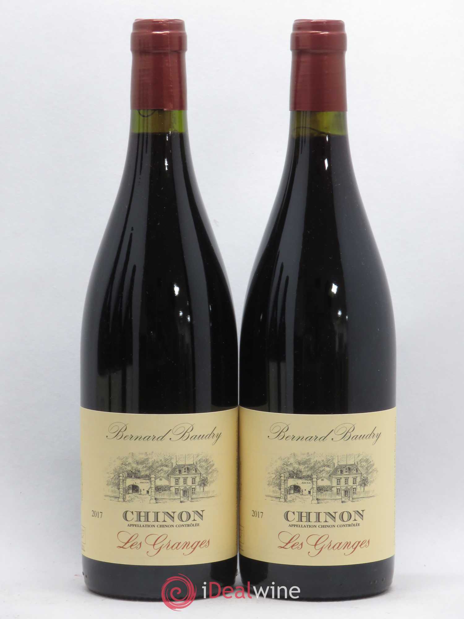 Chinon Les Granges Bernard Baudry (sans prix de réserve) 2017 - Lot de 2 bouteilles - 0